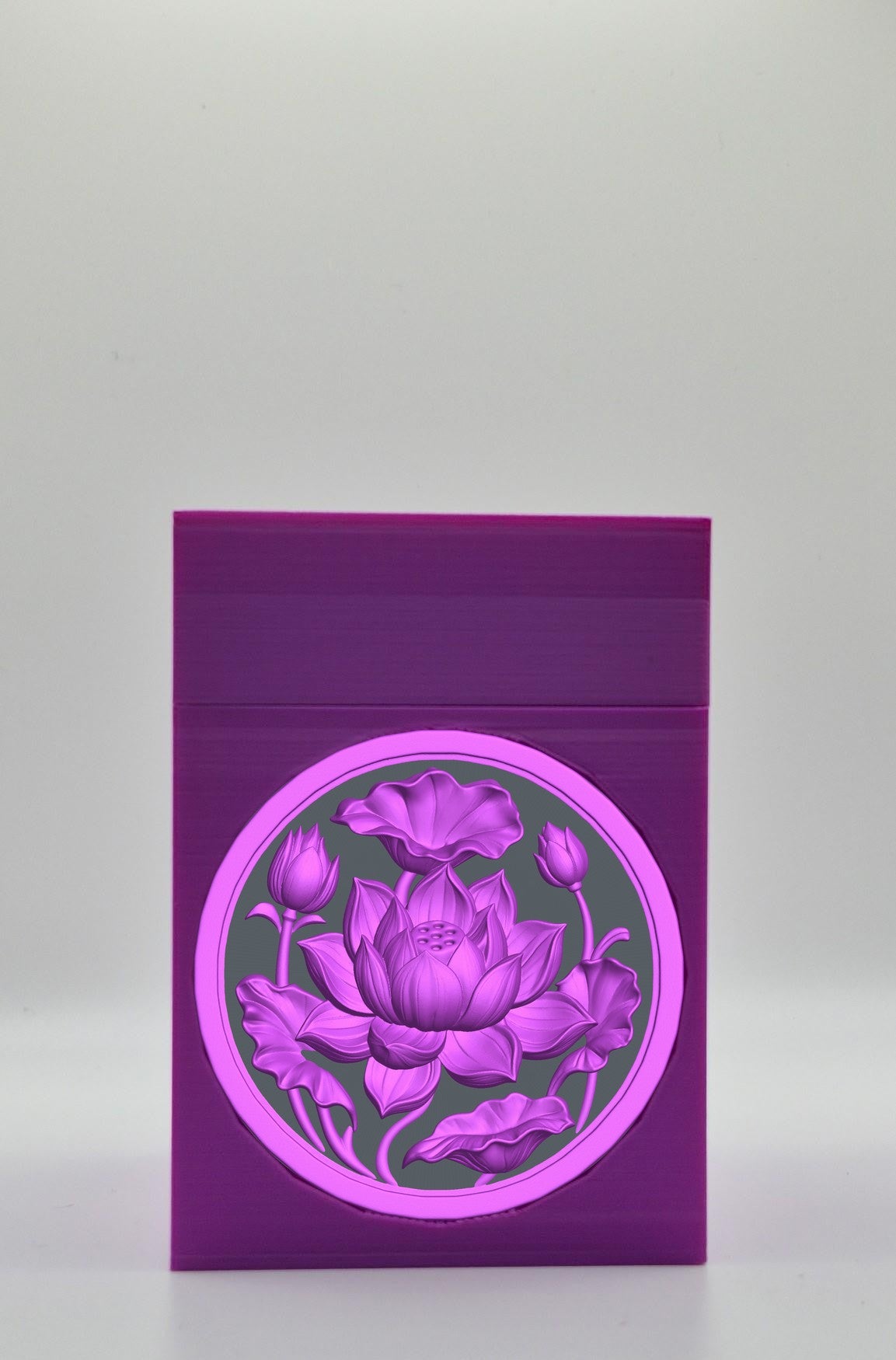 Lotus Card Box — Purple