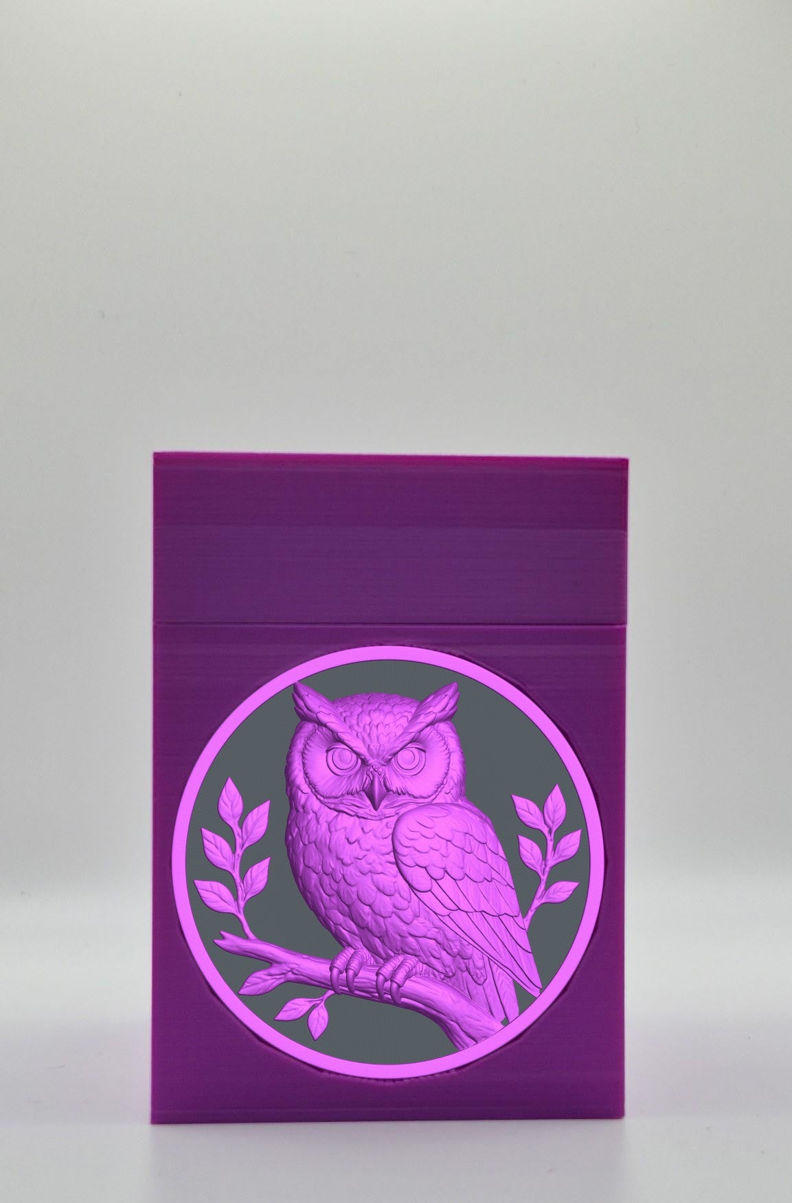 Owl Card Box — Purple