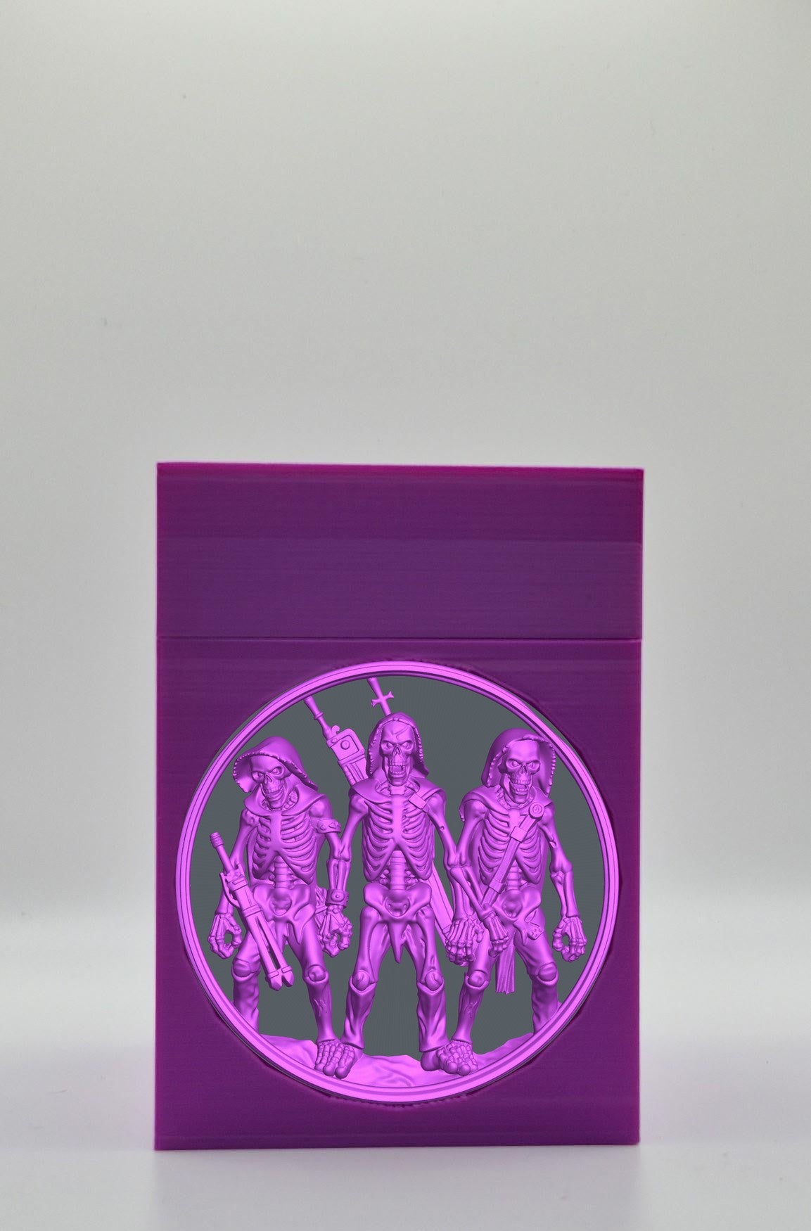Skeleton Army Card Box — Purple
