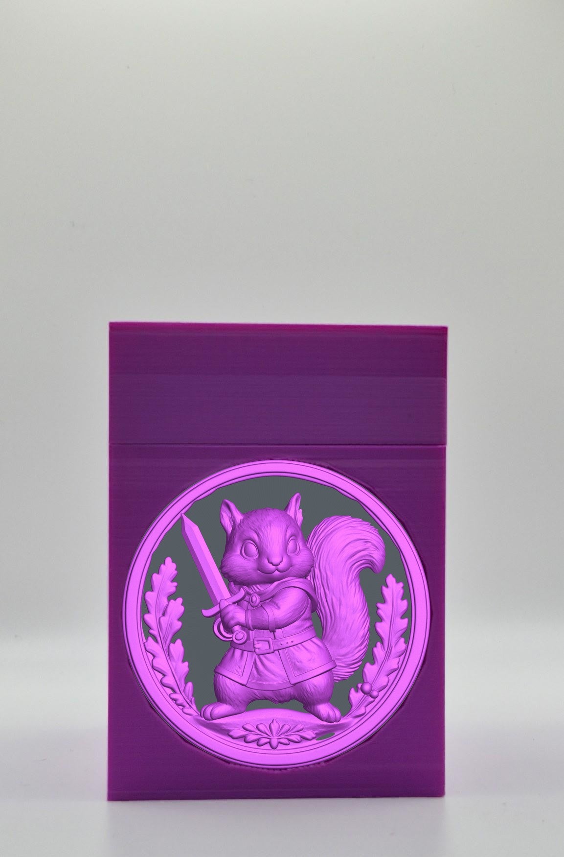 Squirrel Card Box — Purple