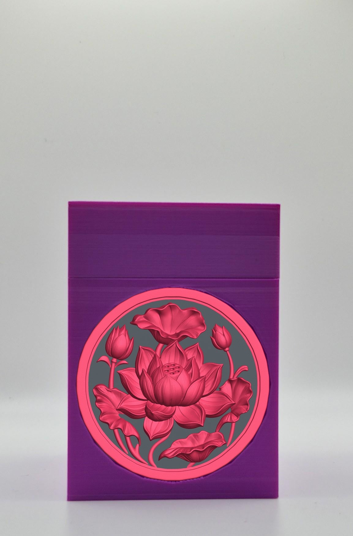 Lotus Card Box — Purple