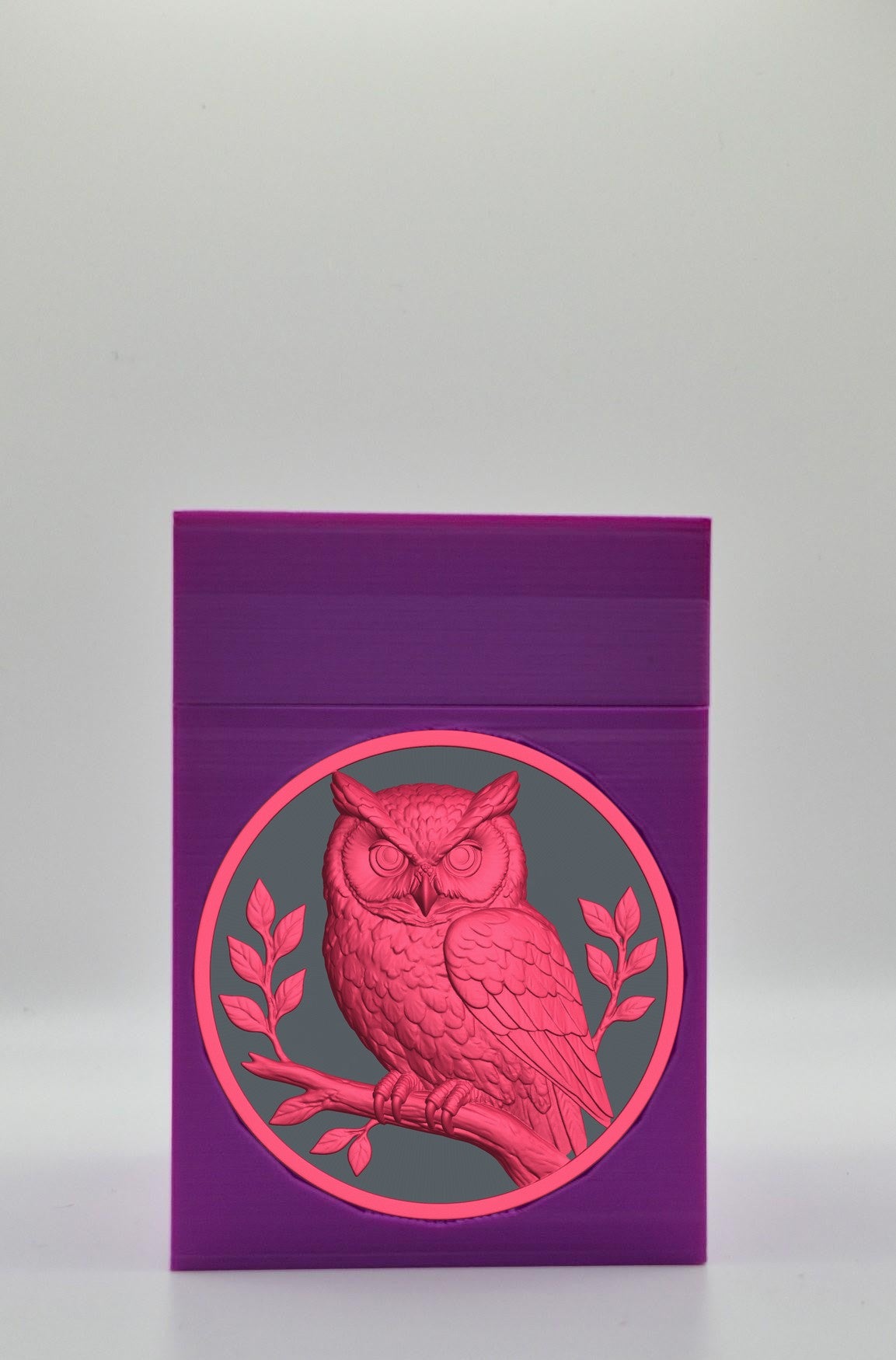 Owl Card Box — Purple