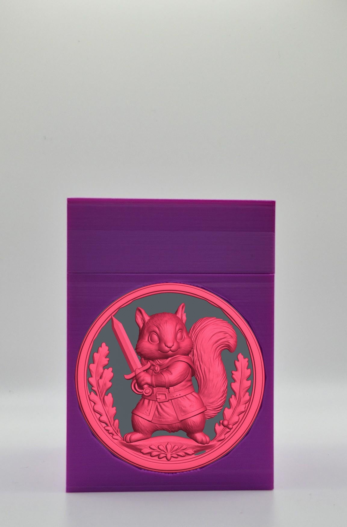 Squirrel Card Box — Purple