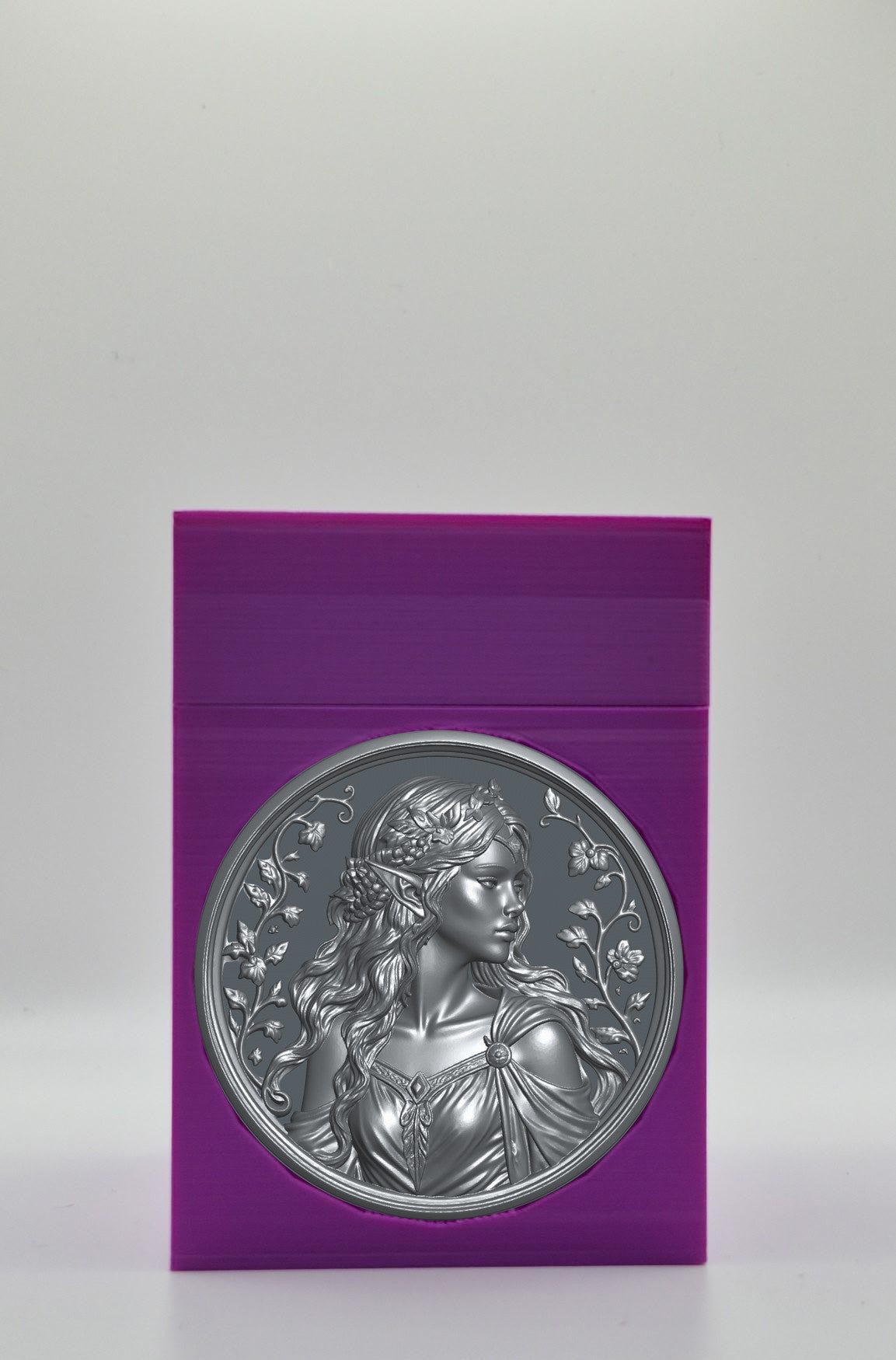 Elf Maiden Card Box — Purple