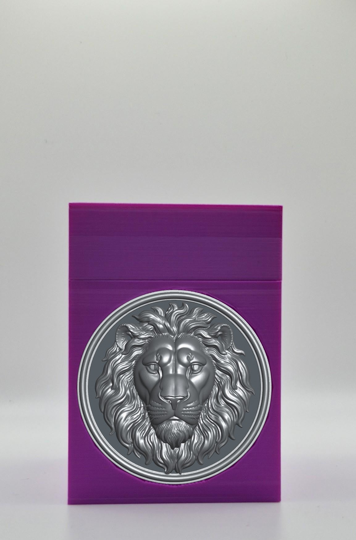 Lion Card Box — Purple
