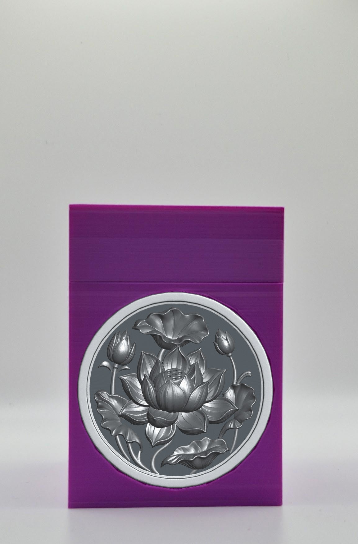 Lotus Card Box — Purple