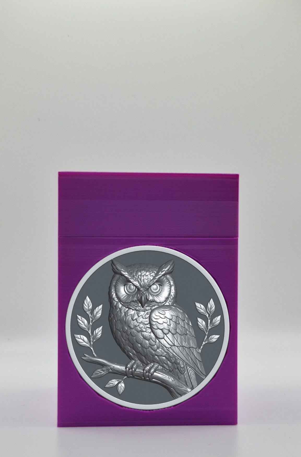 Owl Card Box — Purple