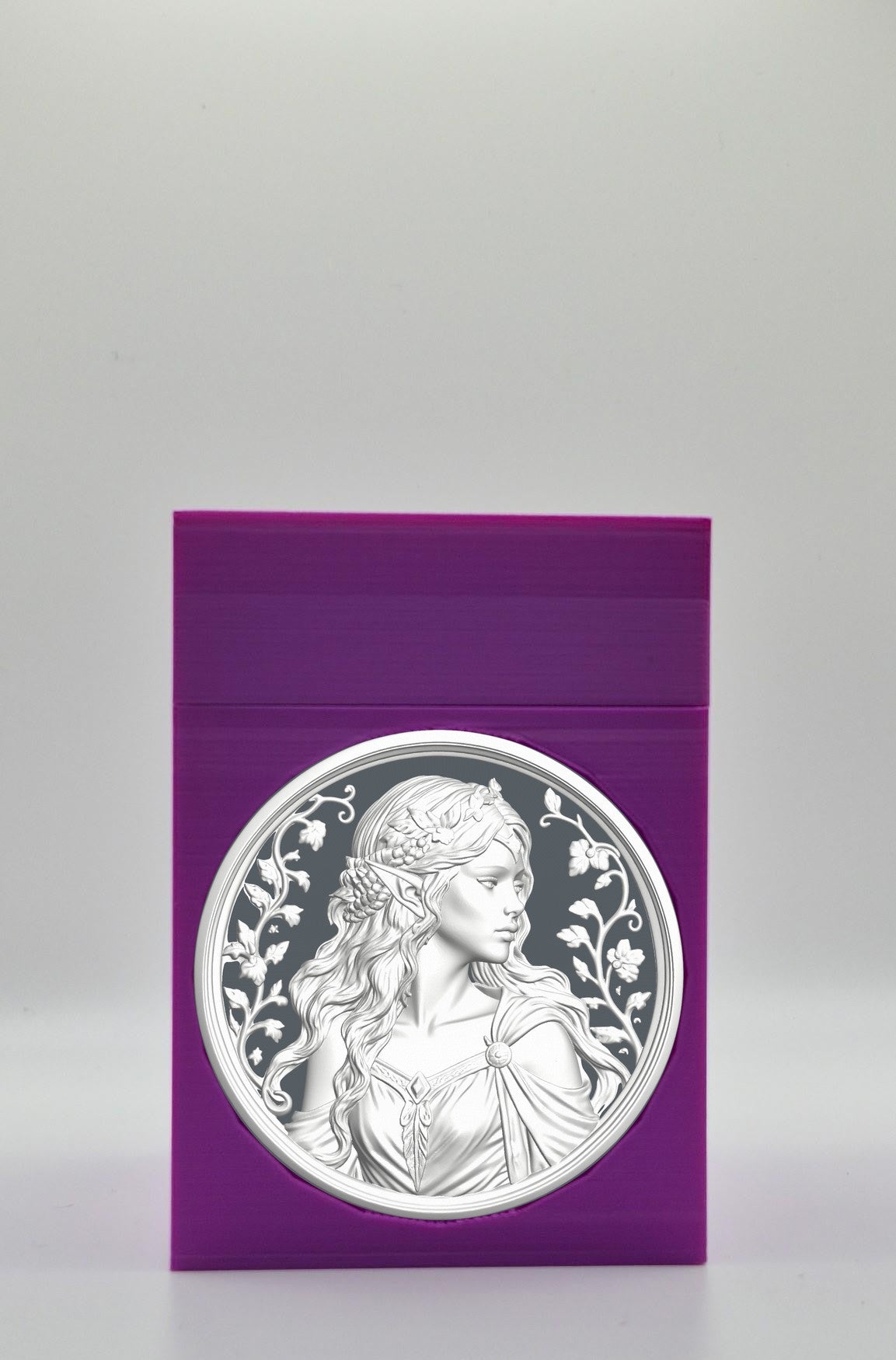 Elf Maiden Card Box — Purple