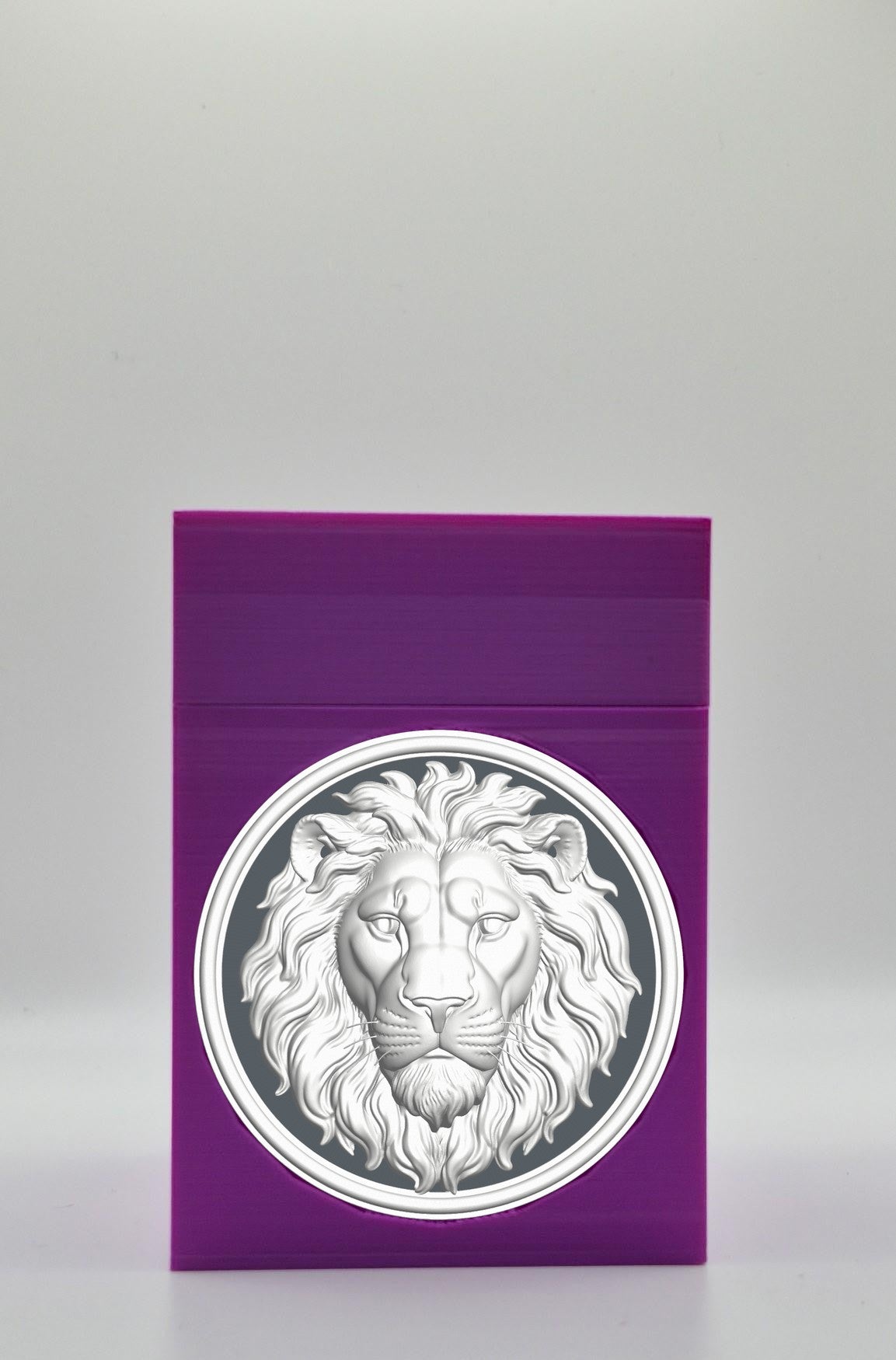 Lion Card Box — Purple