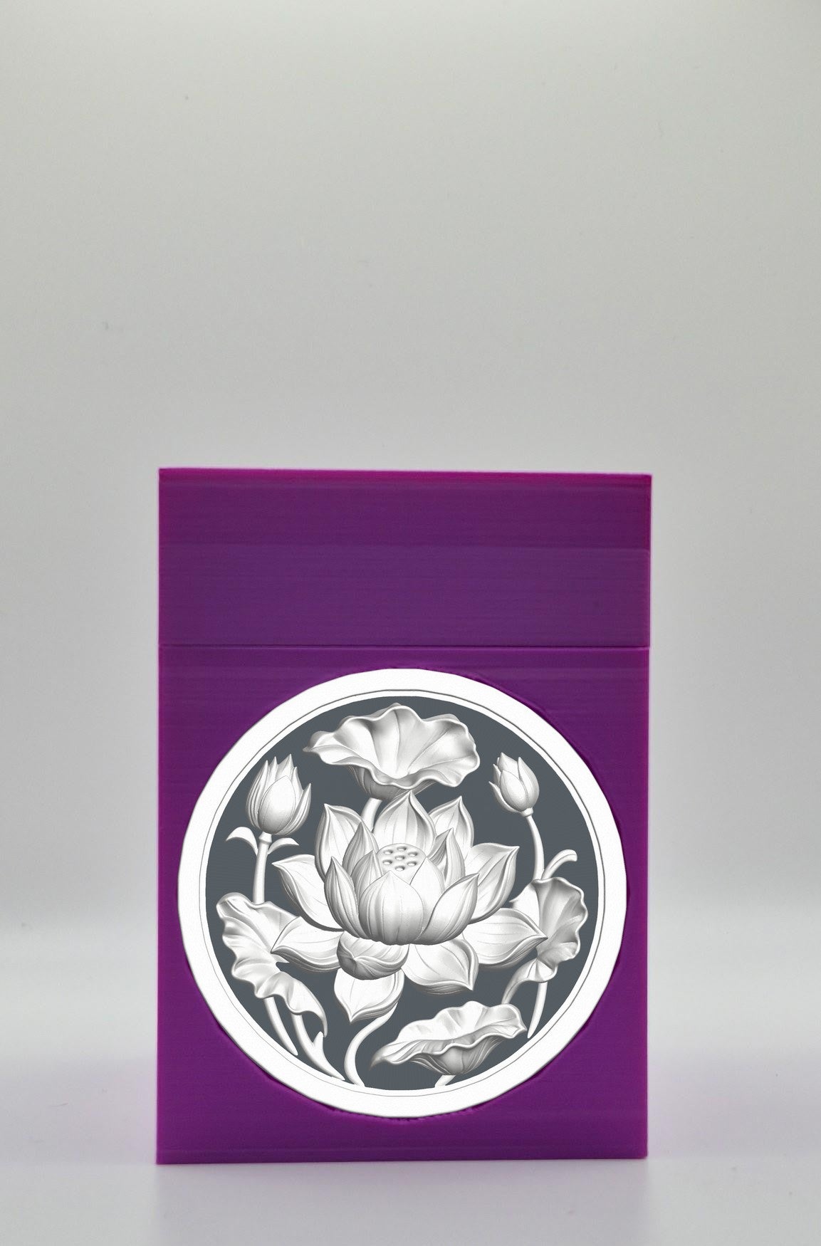 Lotus Card Box — Purple