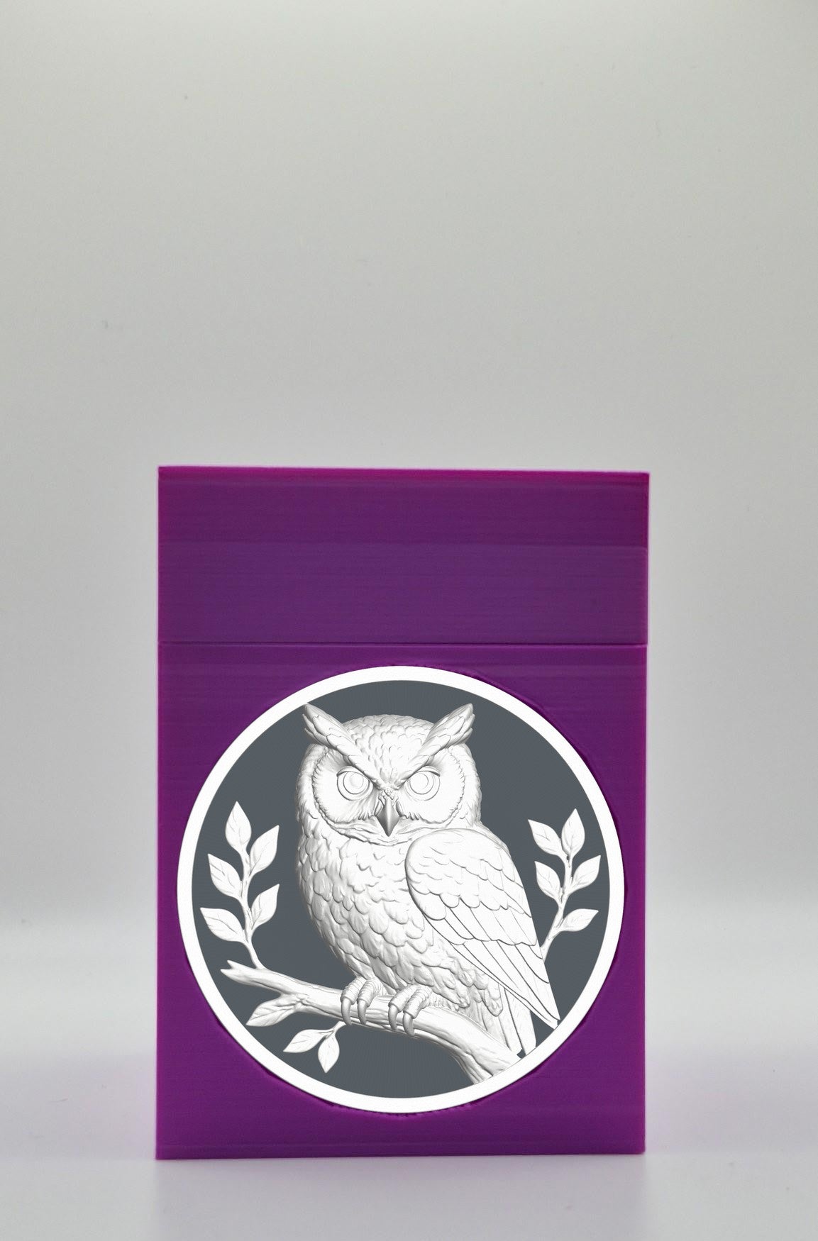 Owl Card Box — Purple