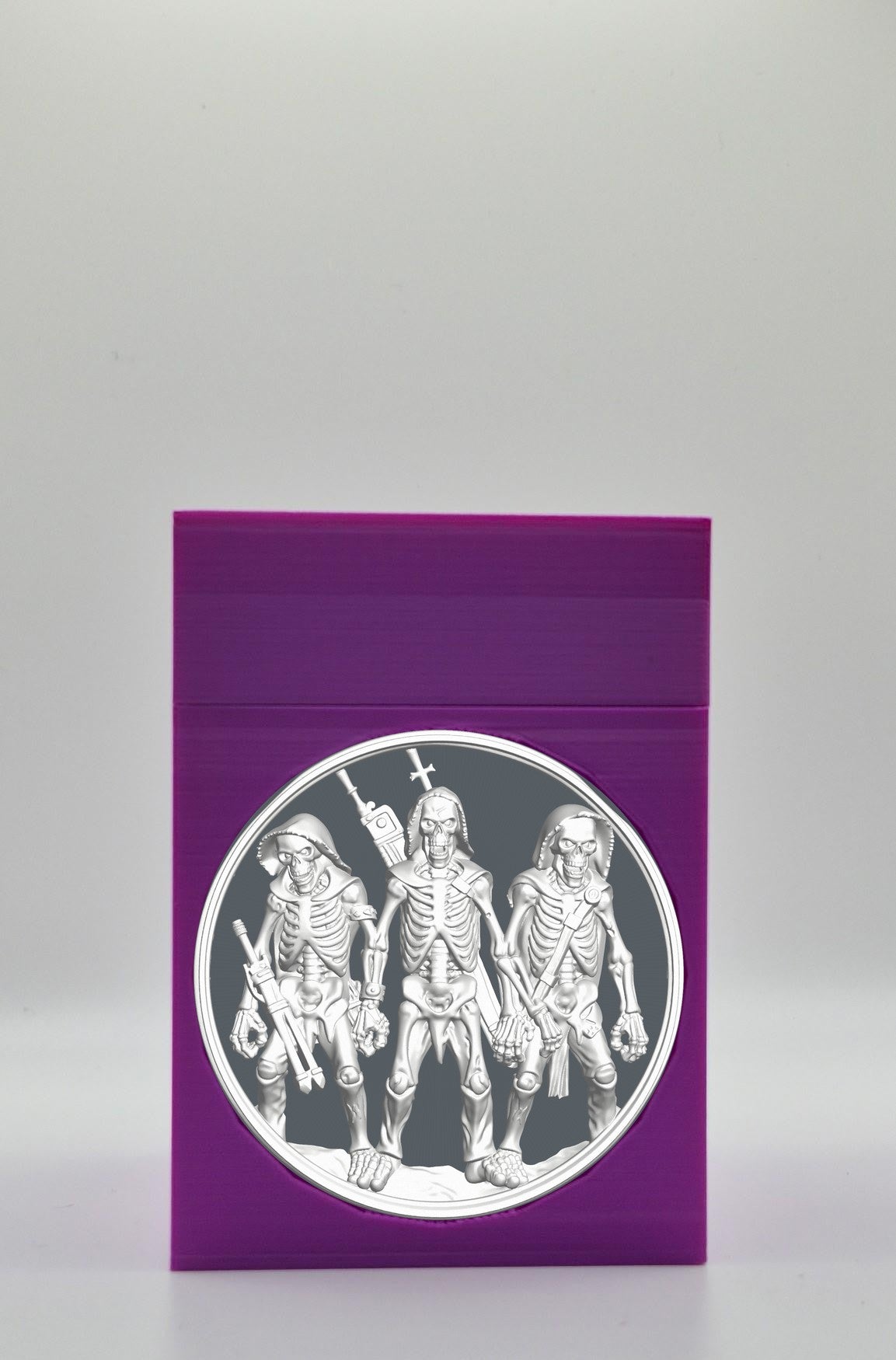 Skeleton Army Card Box — Purple