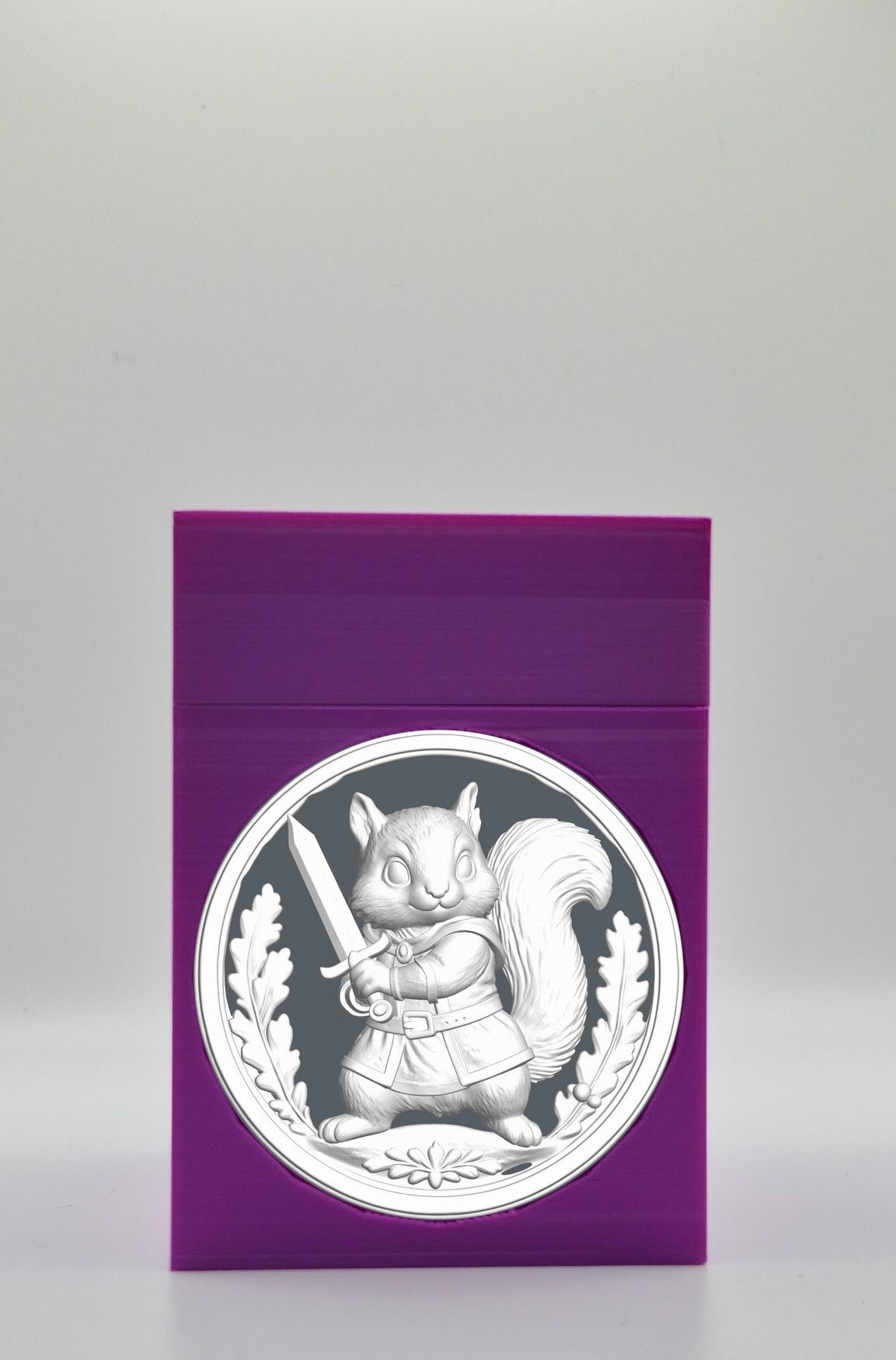 Squirrel Card Box — Purple