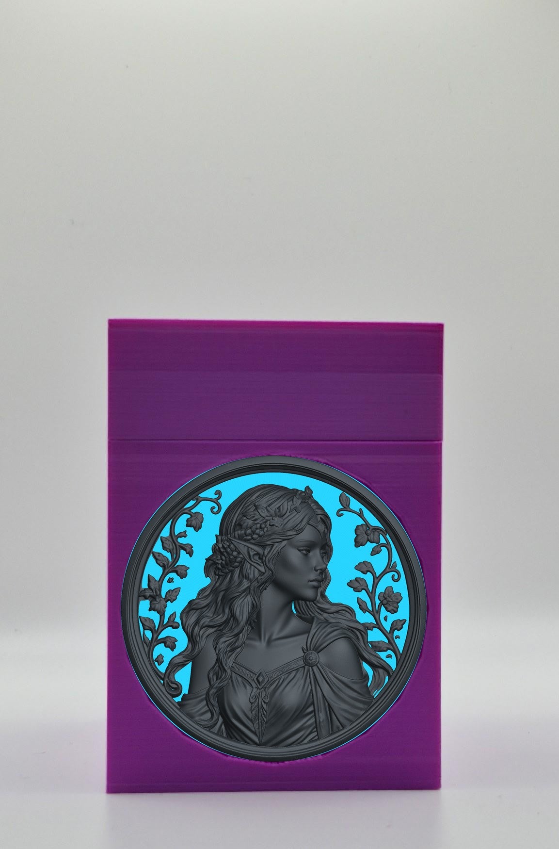 Elf Maiden Card Box — Purple