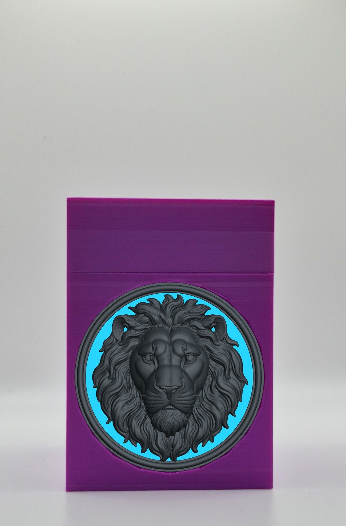 Lion Card Box — Purple
