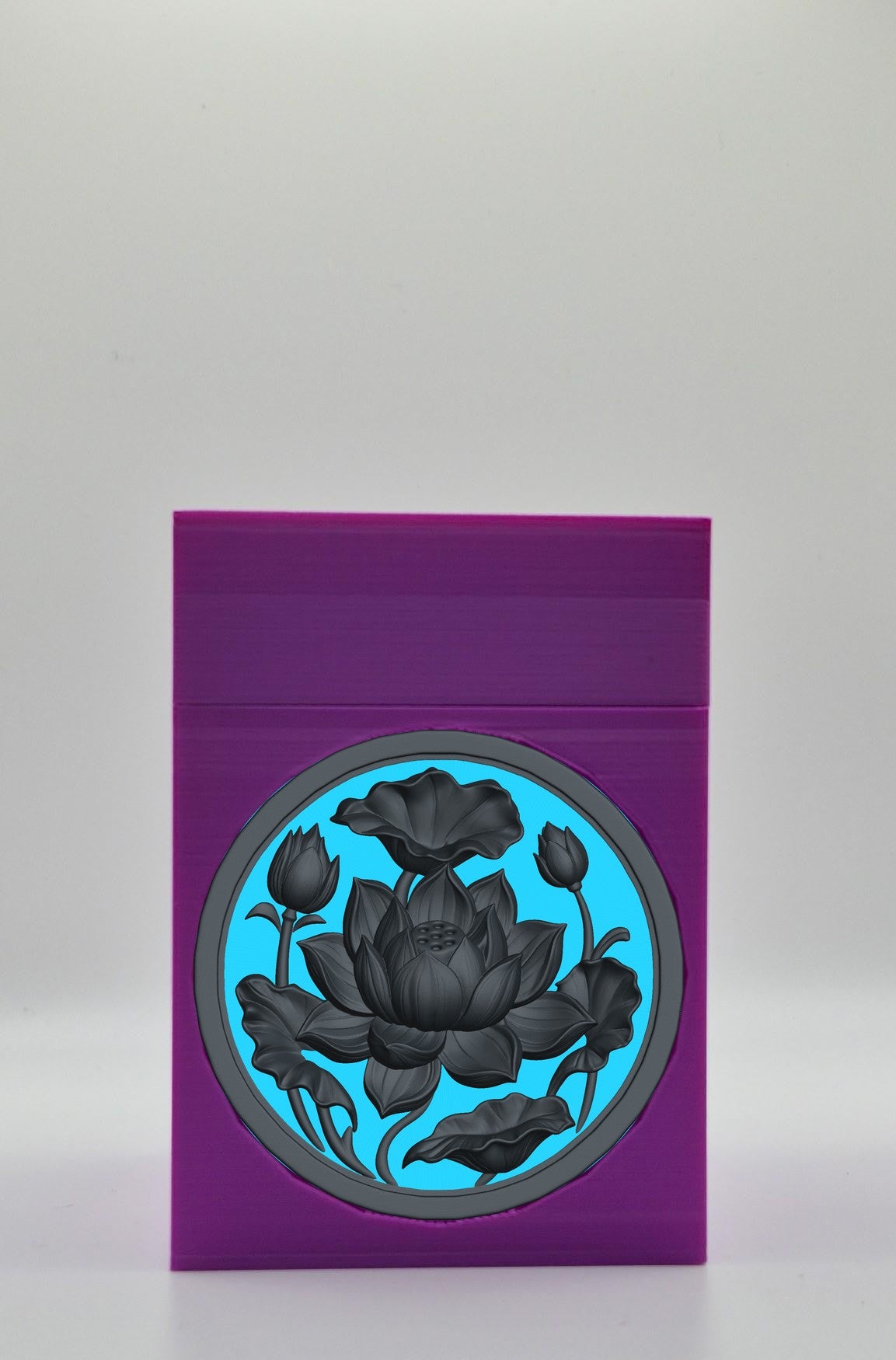 Lotus Card Box — Purple