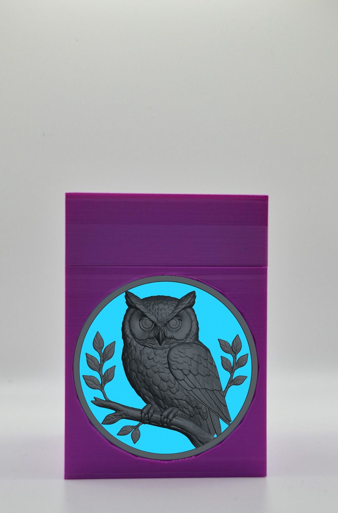 Owl Card Box — Purple