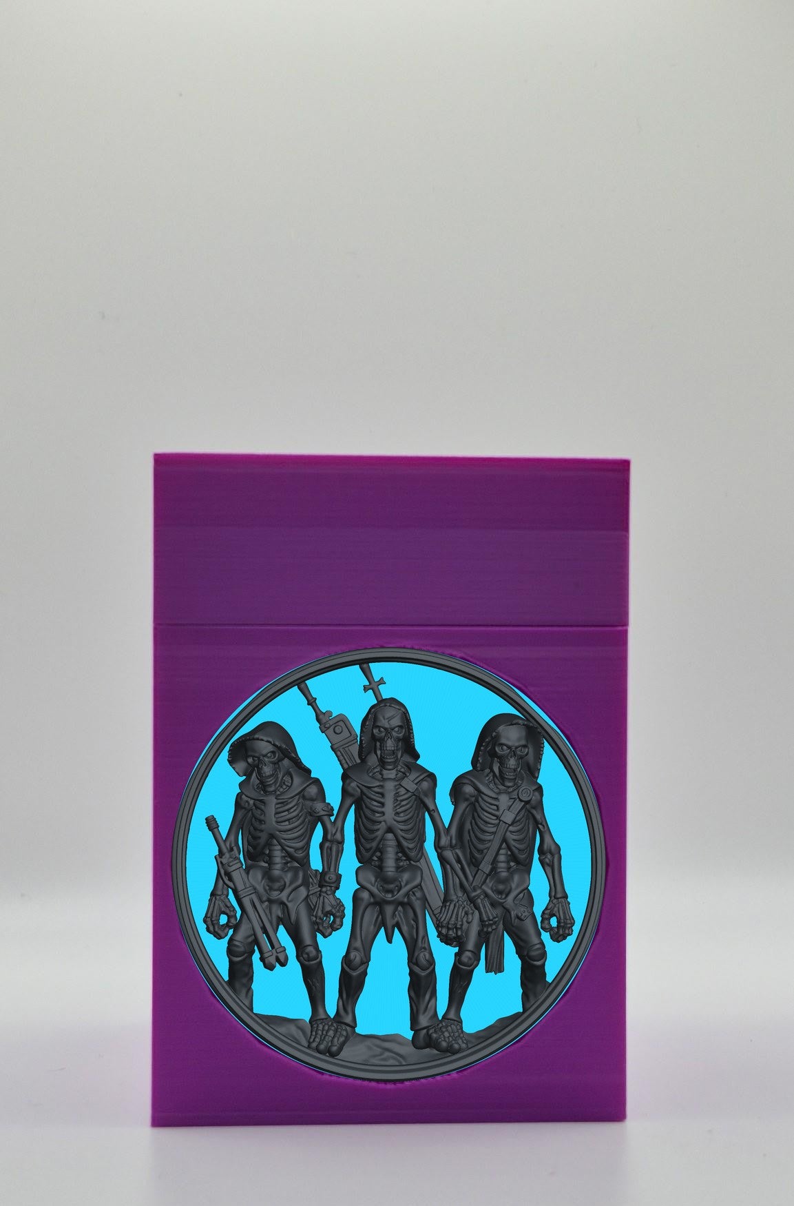 Skeleton Army Card Box — Purple