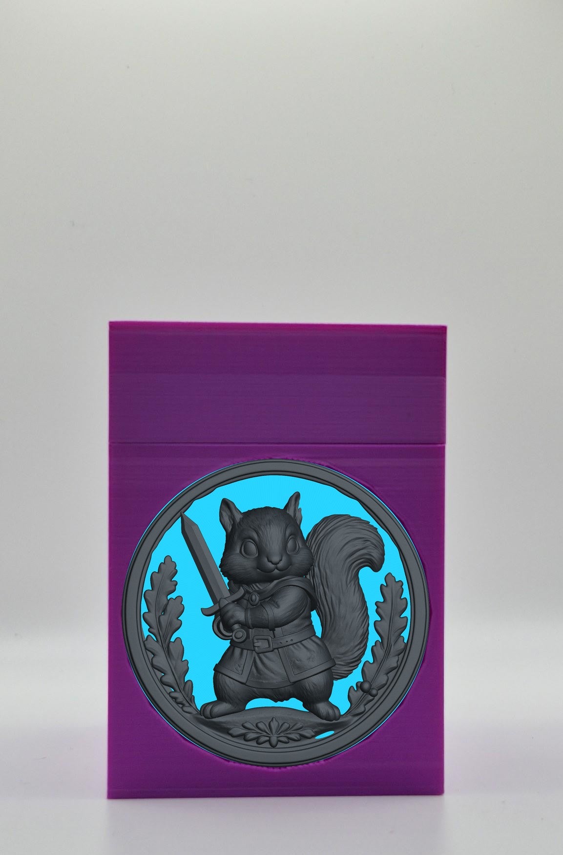 Squirrel Card Box — Purple