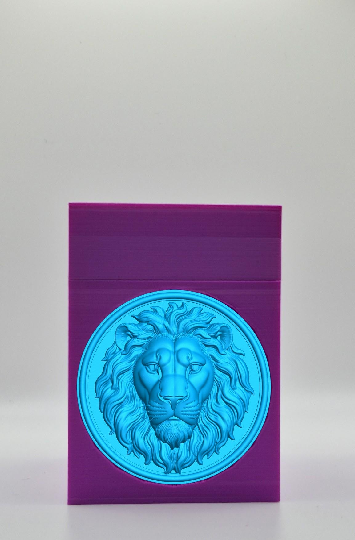 Lion Card Box — Purple