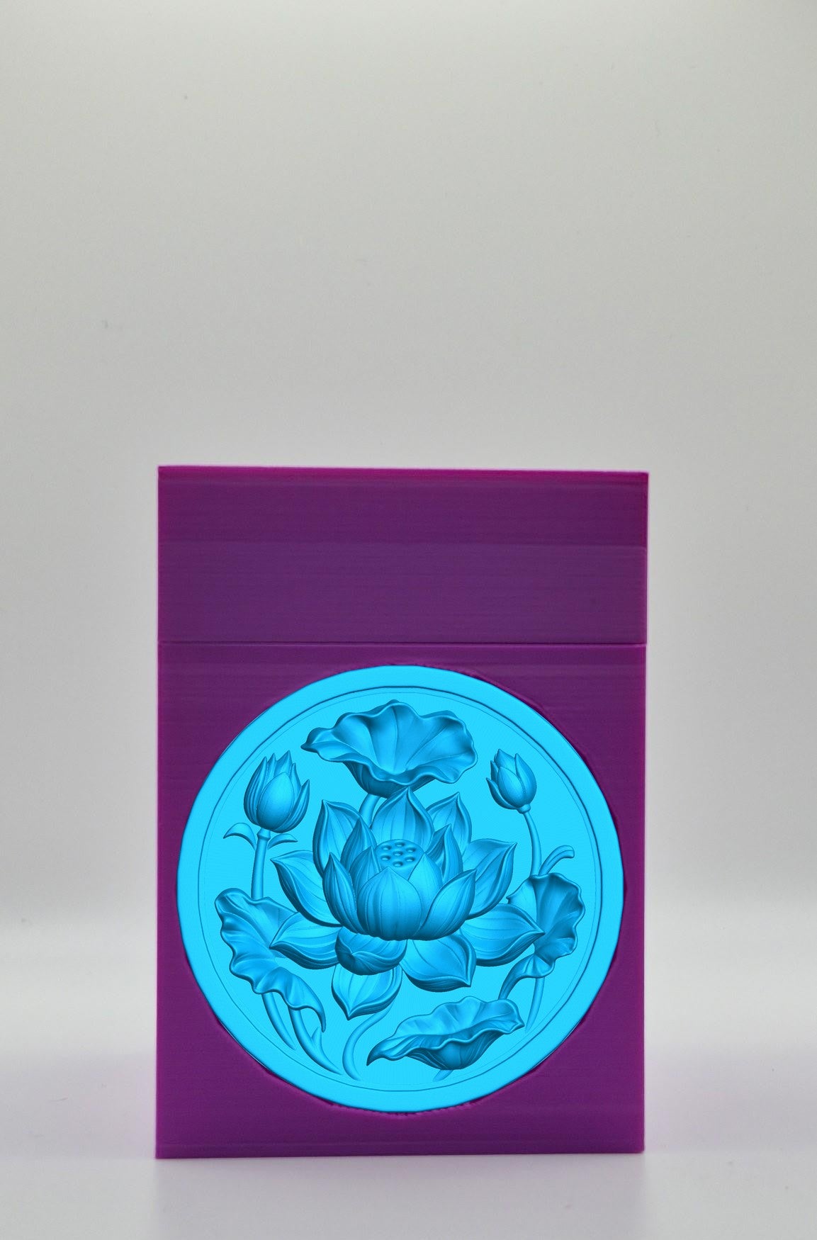 Lotus Card Box — Purple