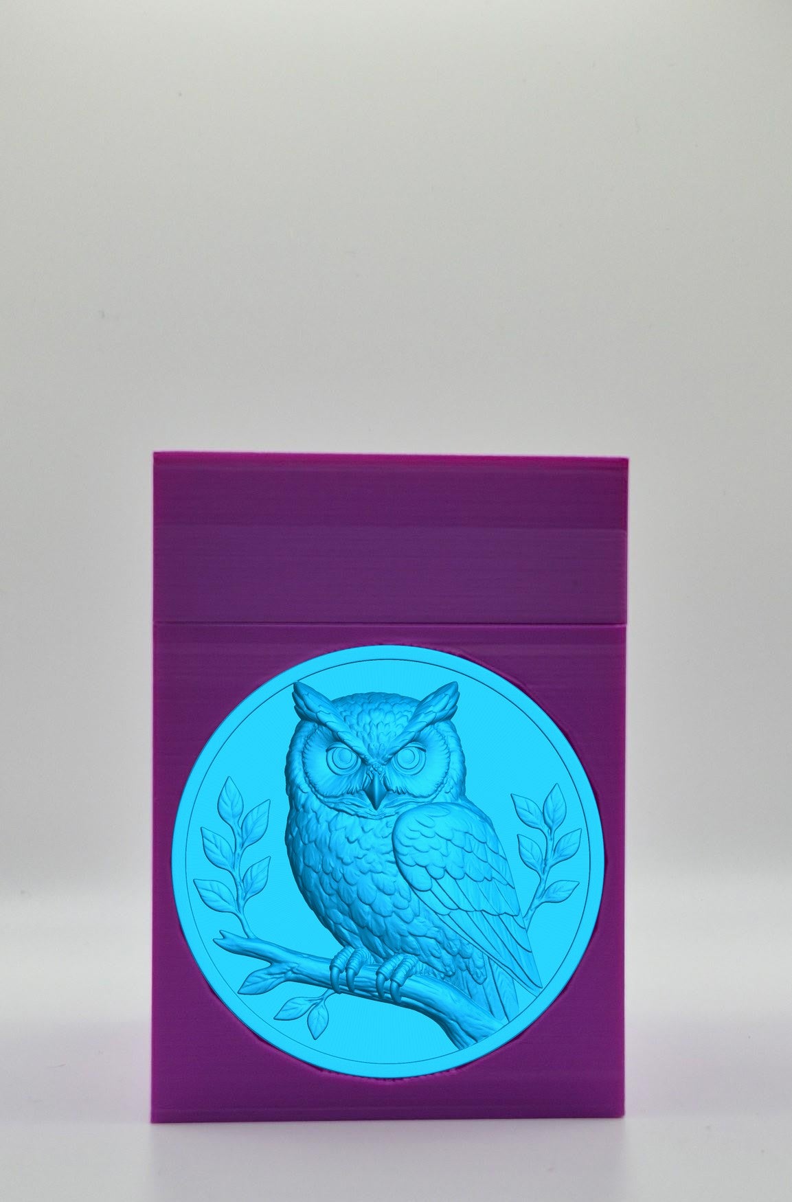 Owl Card Box — Purple