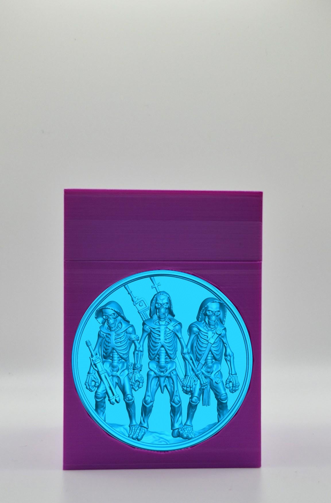 Skeleton Army Card Box — Purple