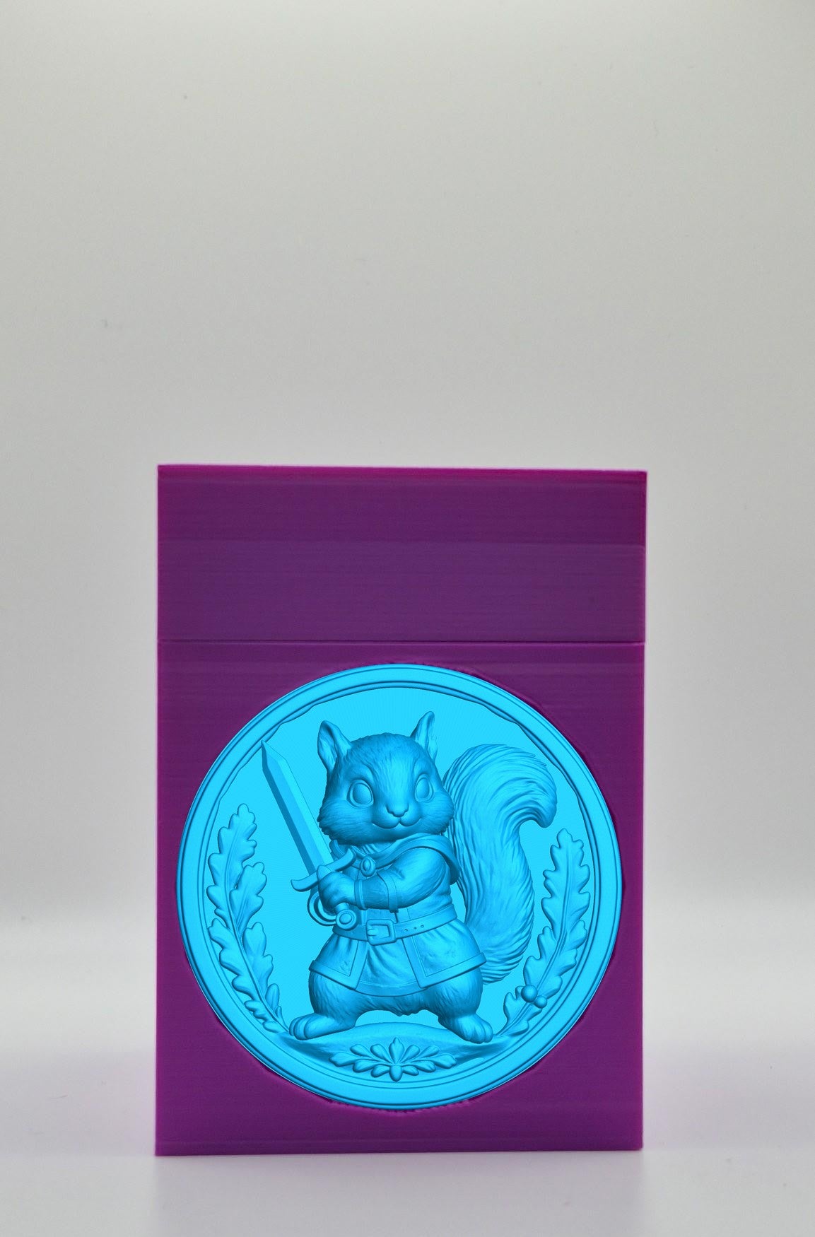 Squirrel Card Box — Purple