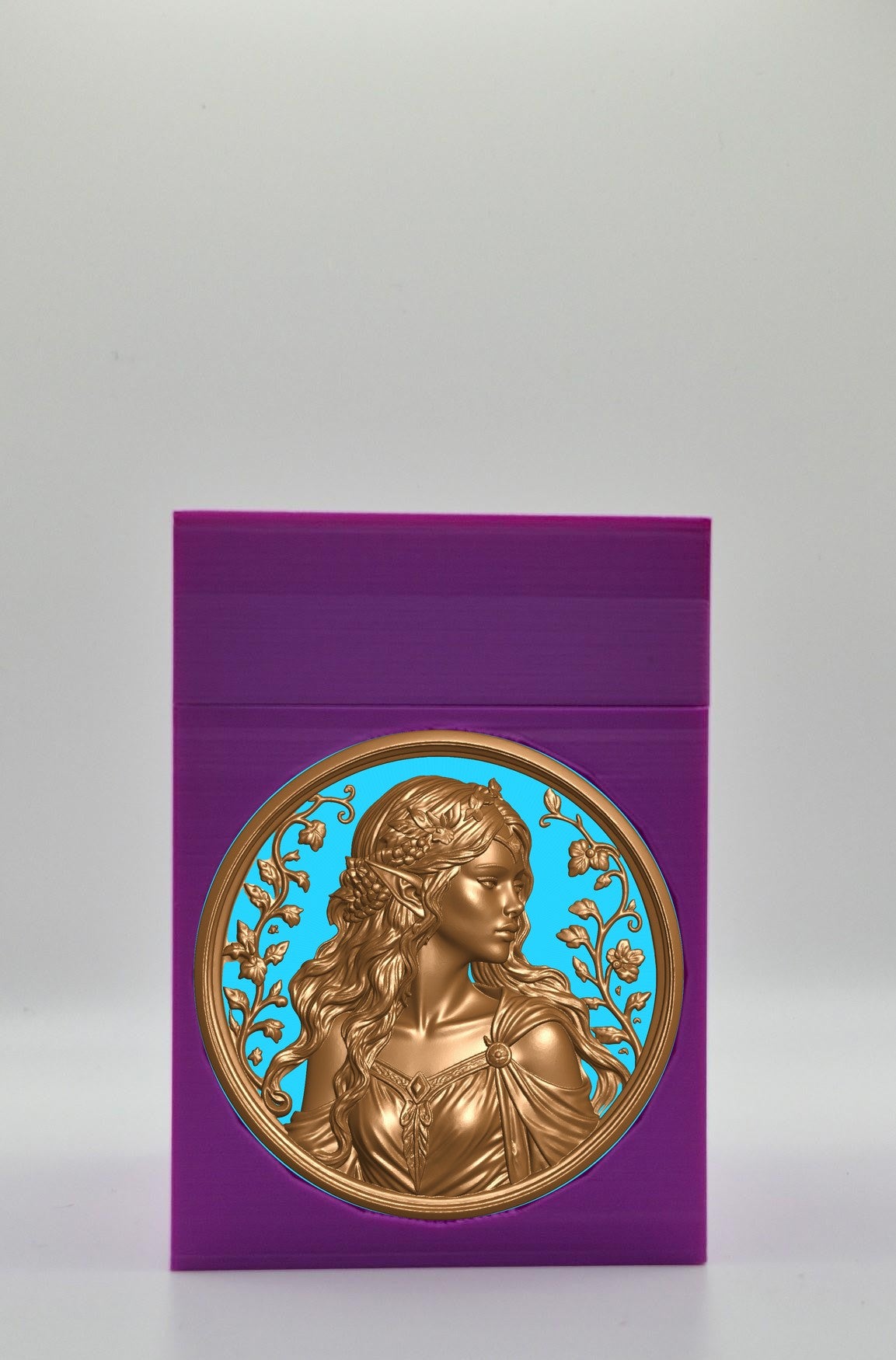 Elf Maiden Card Box — Purple