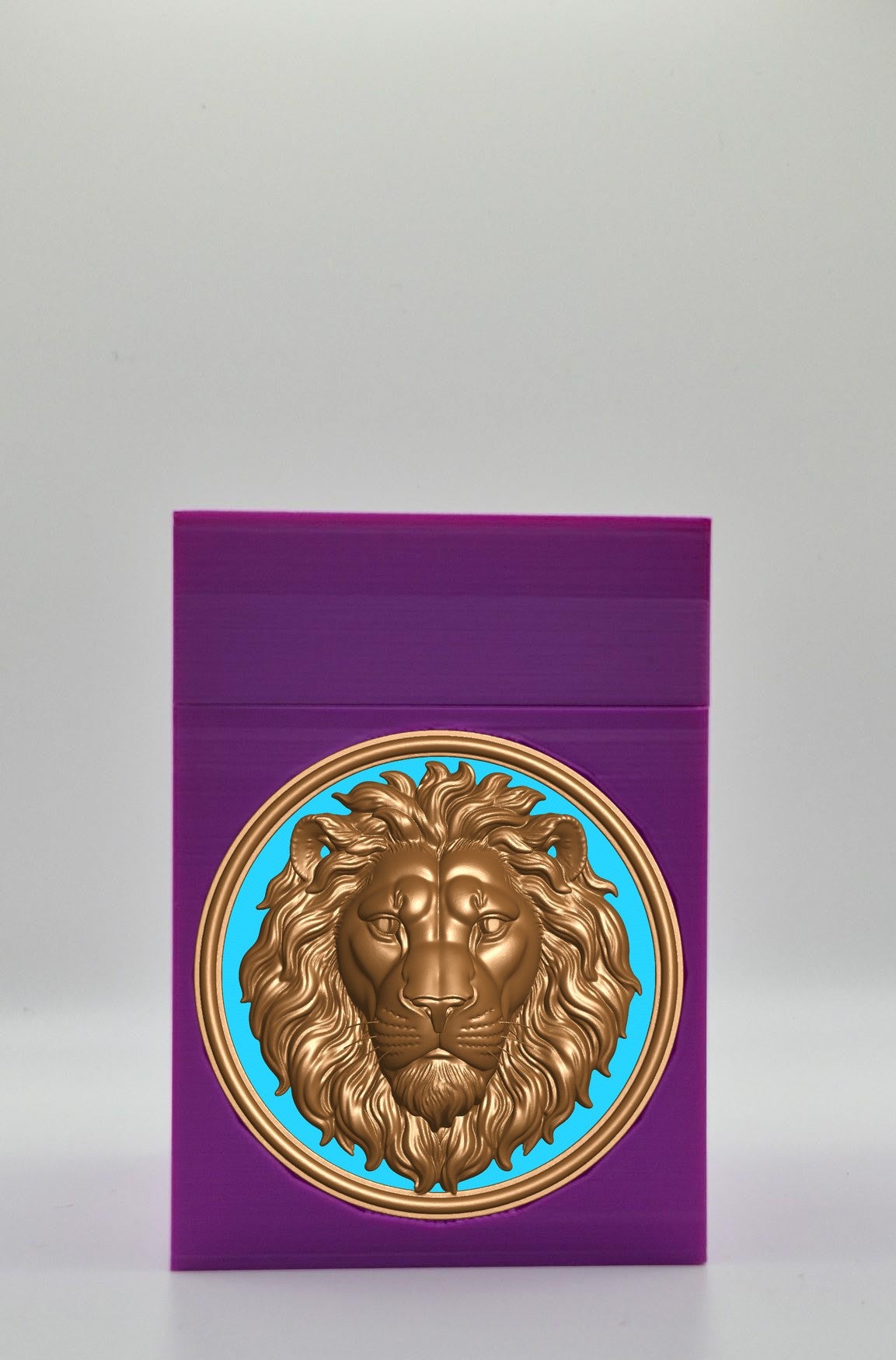Lion Card Box — Purple
