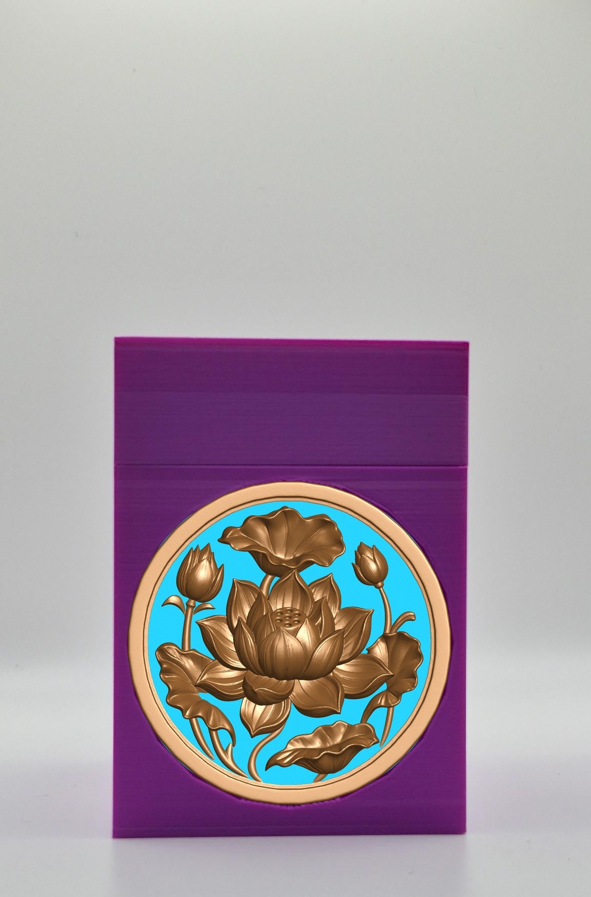 Lotus Card Box — Purple