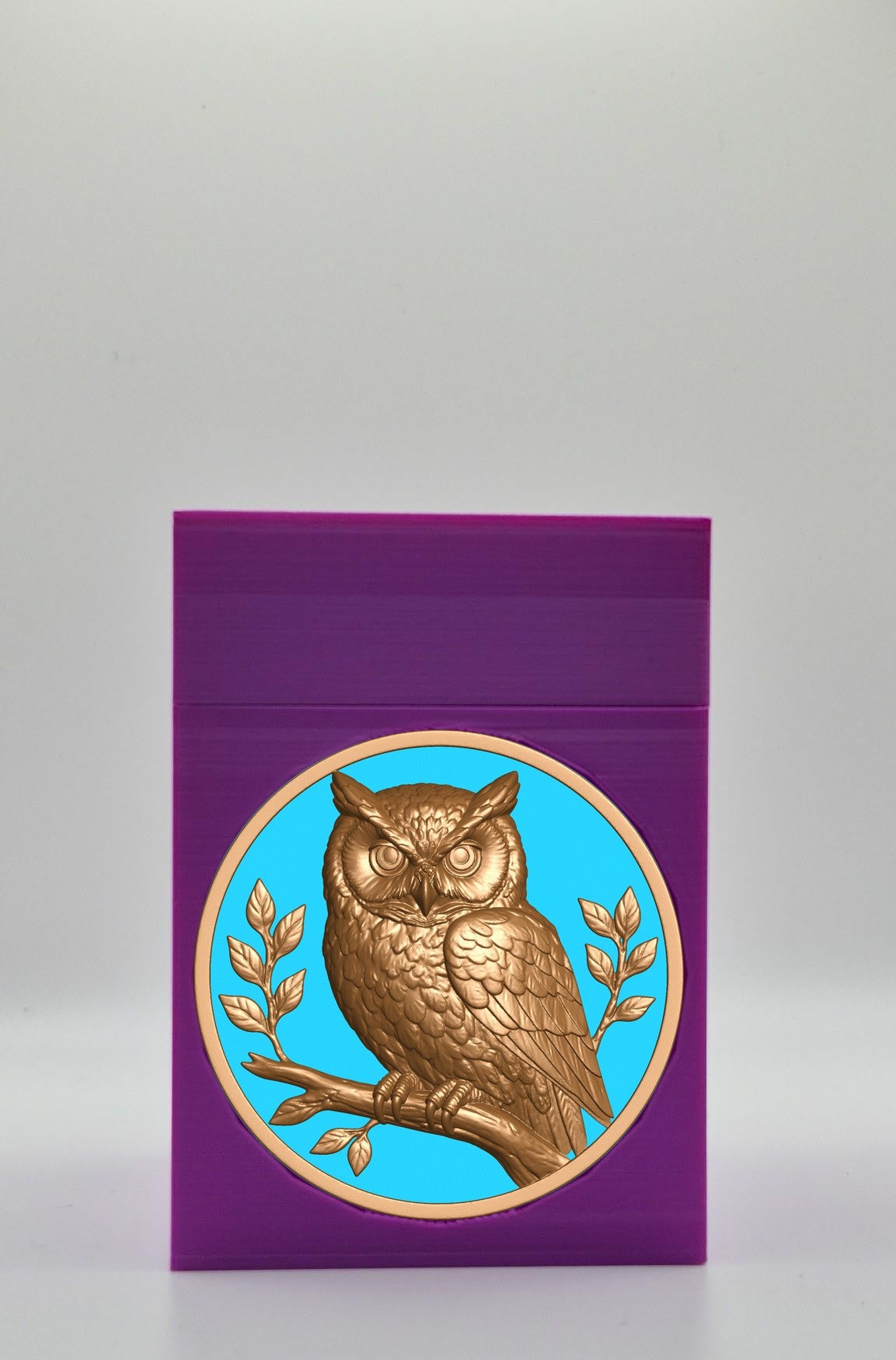 Owl Card Box — Purple