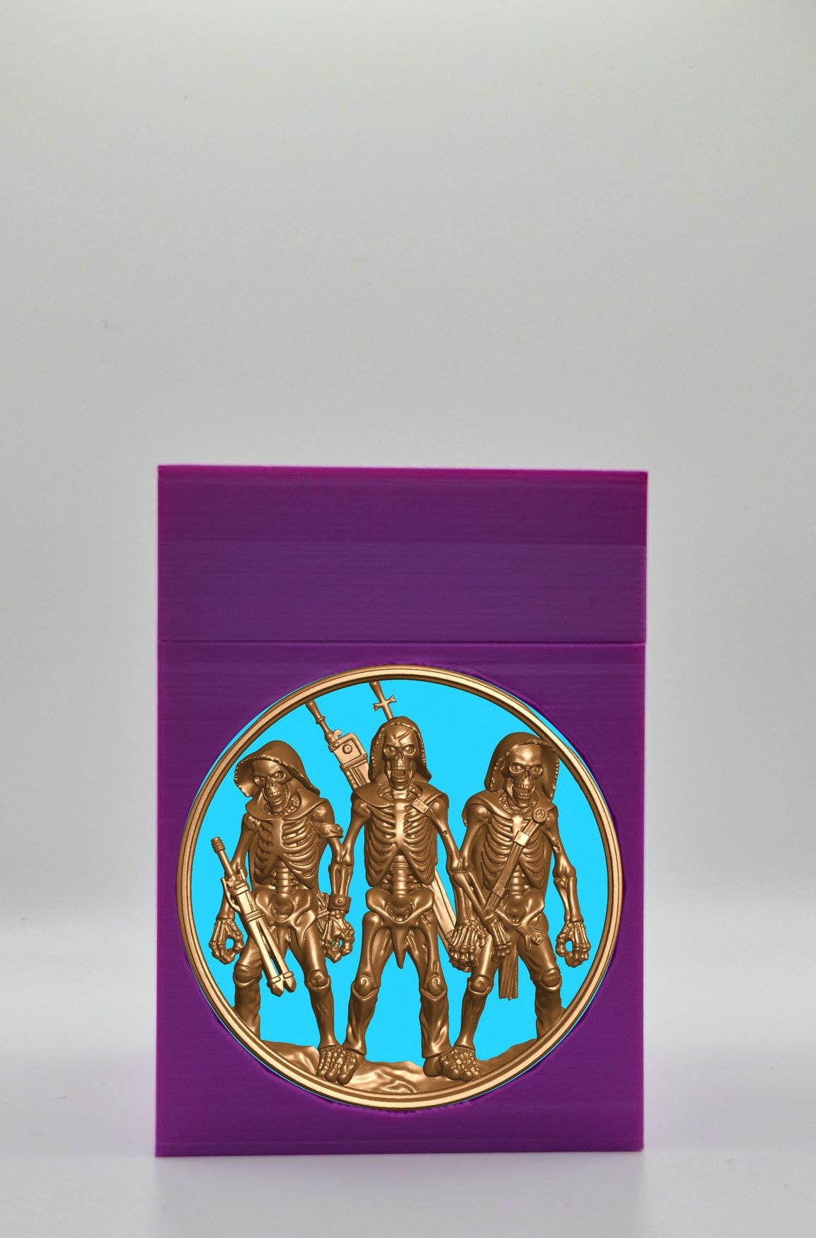Skeleton Army Card Box — Purple