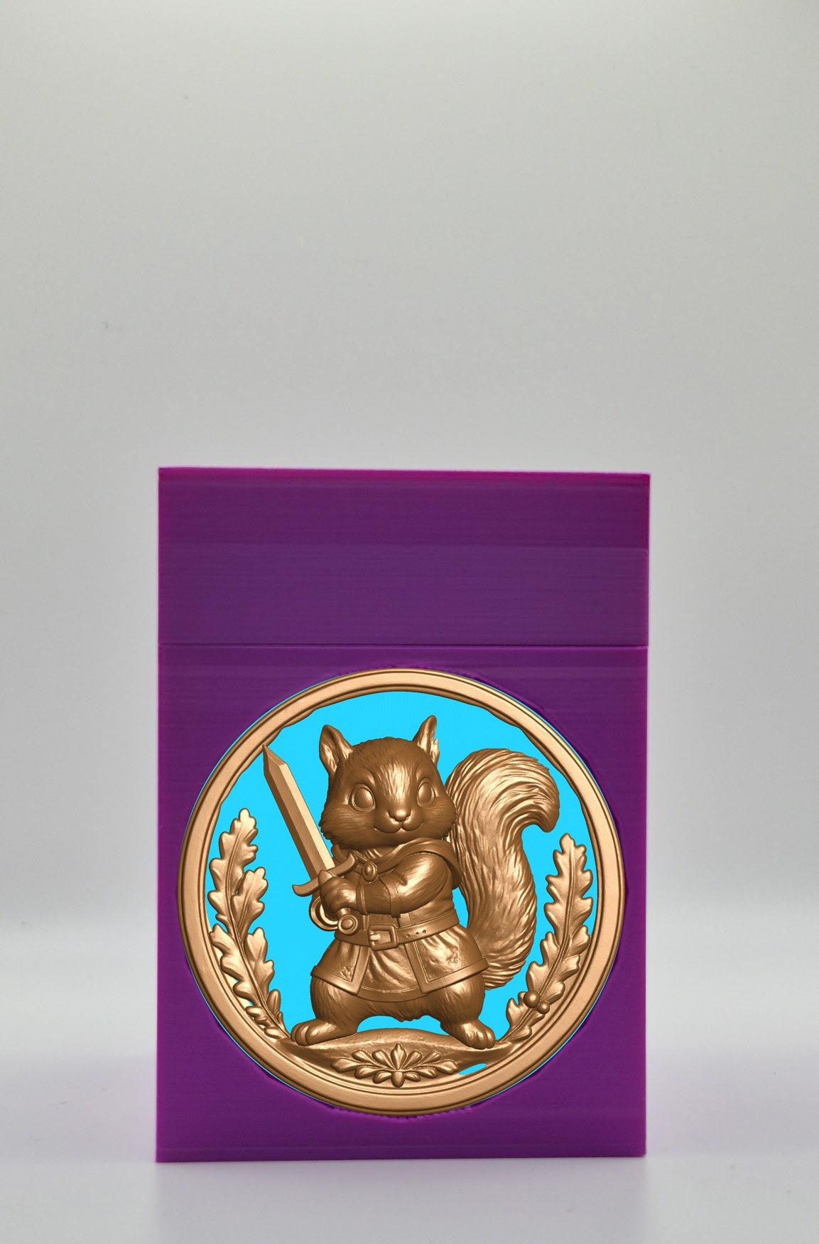 Squirrel Card Box — Purple