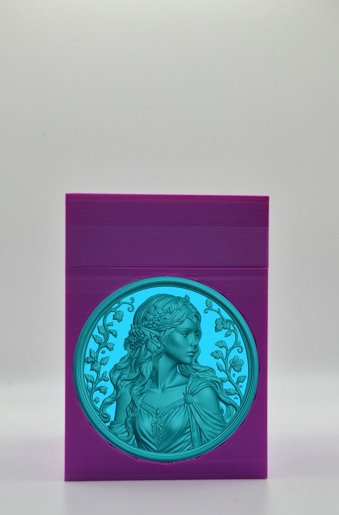 Elf Maiden Card Box — Purple