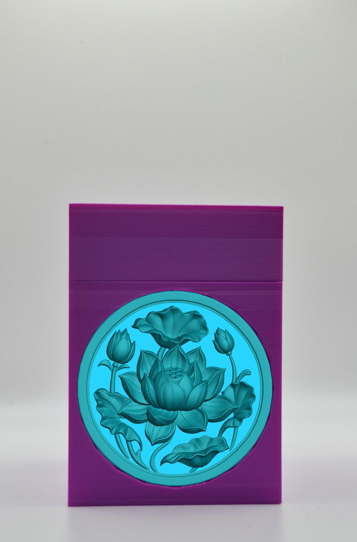 Lotus Card Box — Purple