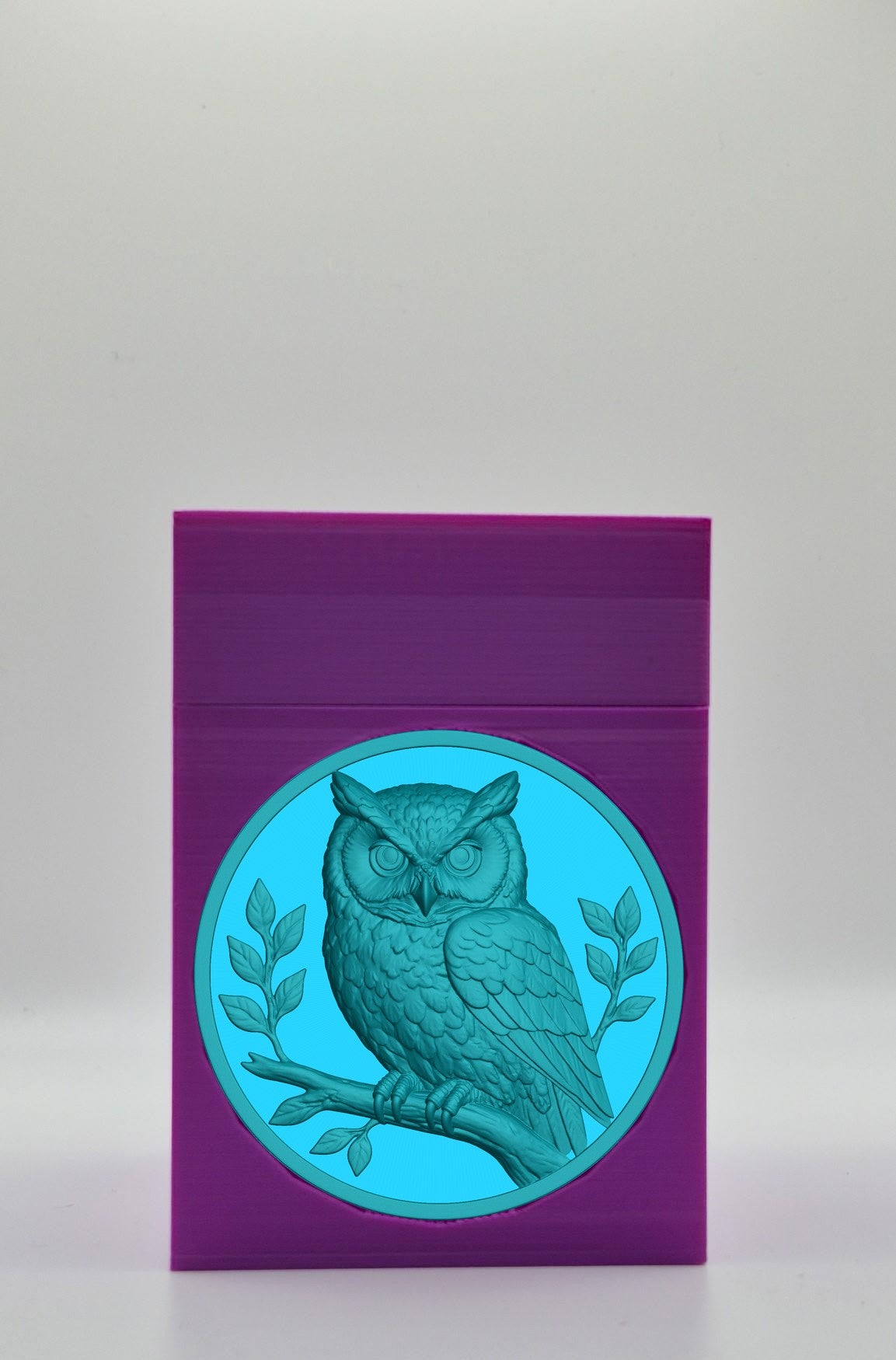 Owl Card Box — Purple