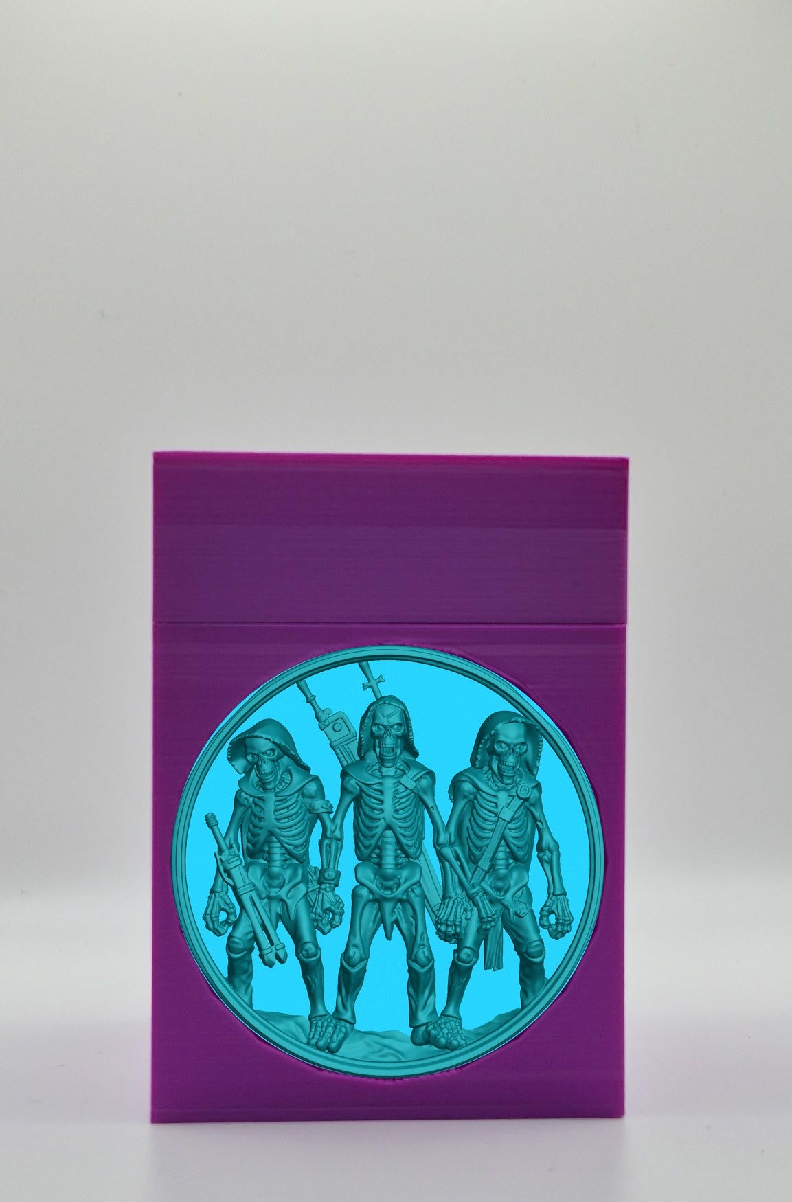Skeleton Army Card Box — Purple