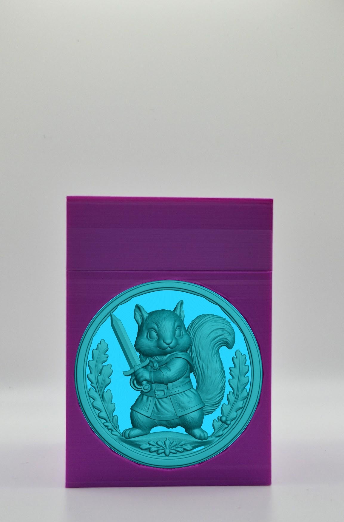 Squirrel Card Box — Purple