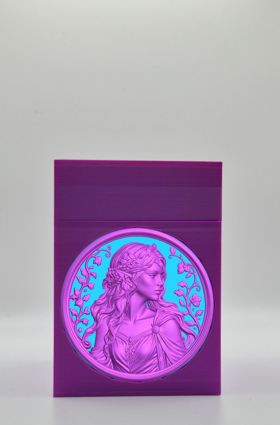 Elf Maiden Card Box — Purple