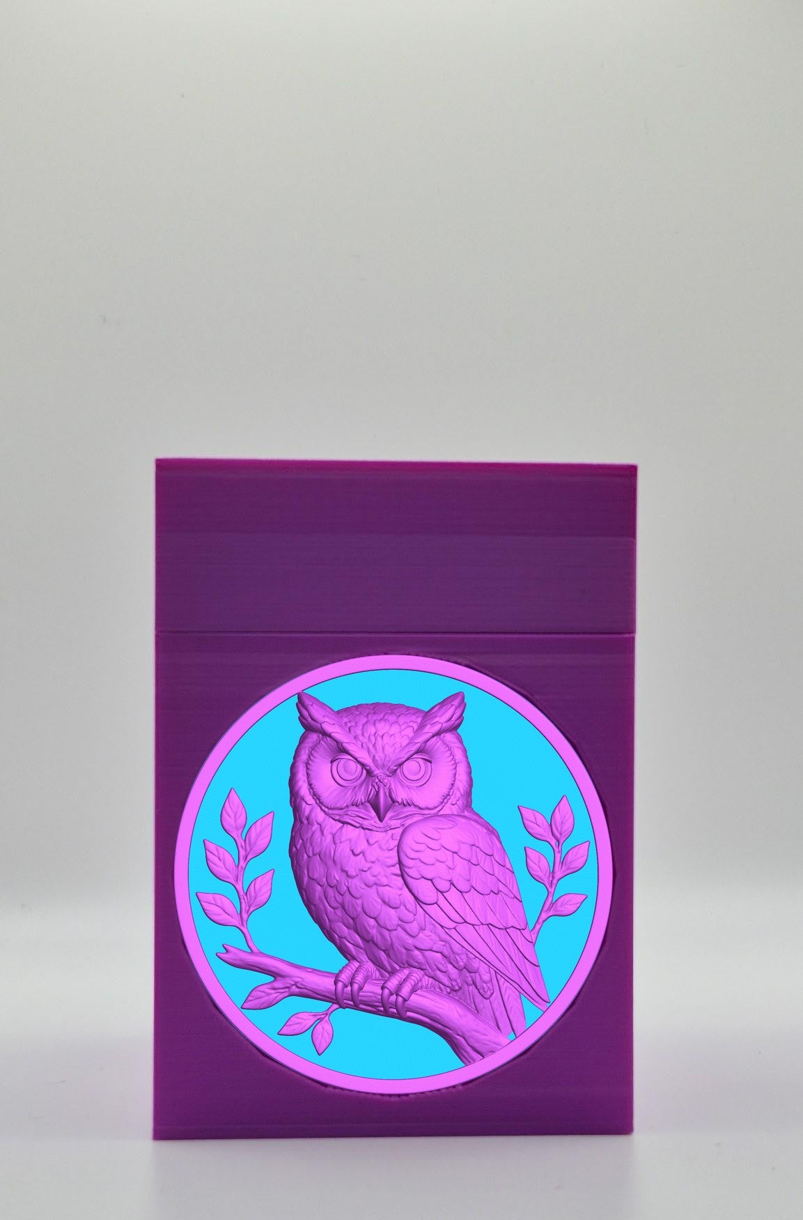 Owl Card Box — Purple