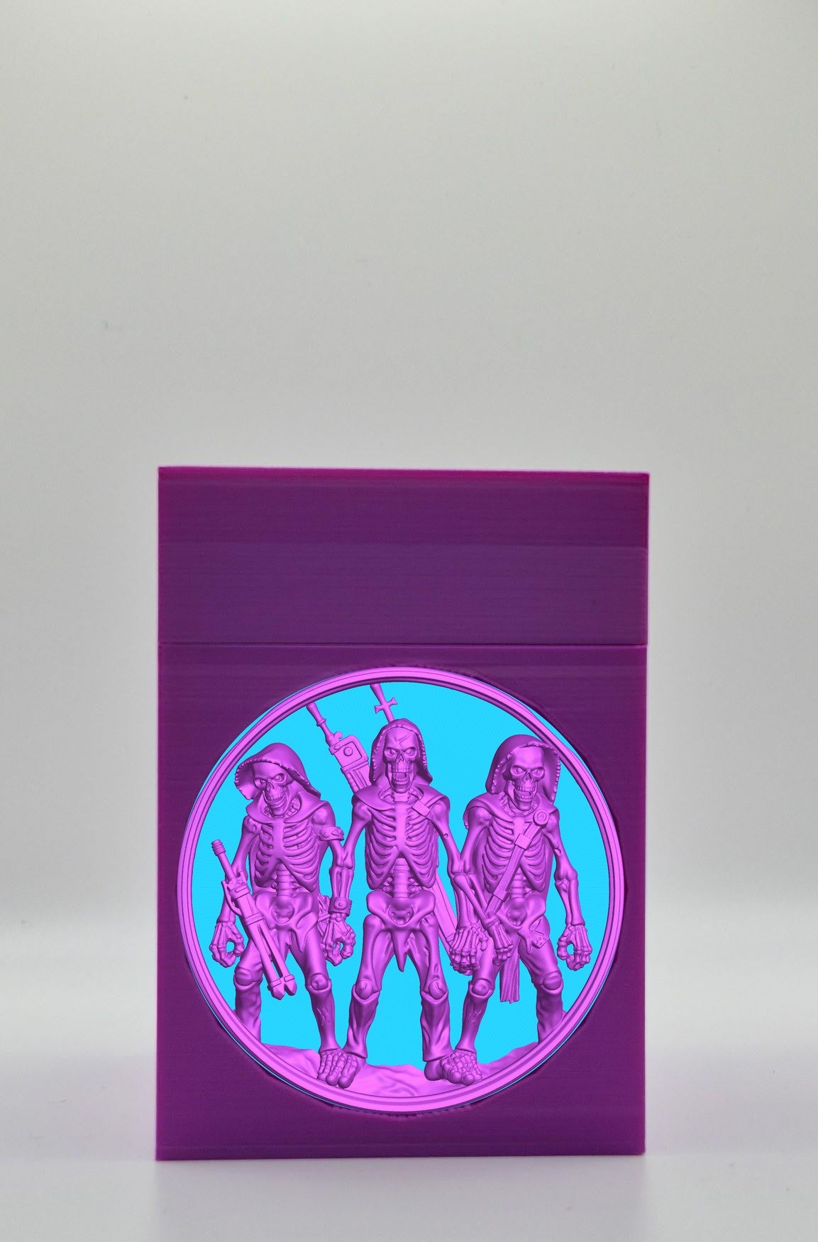 Skeleton Army Card Box — Purple