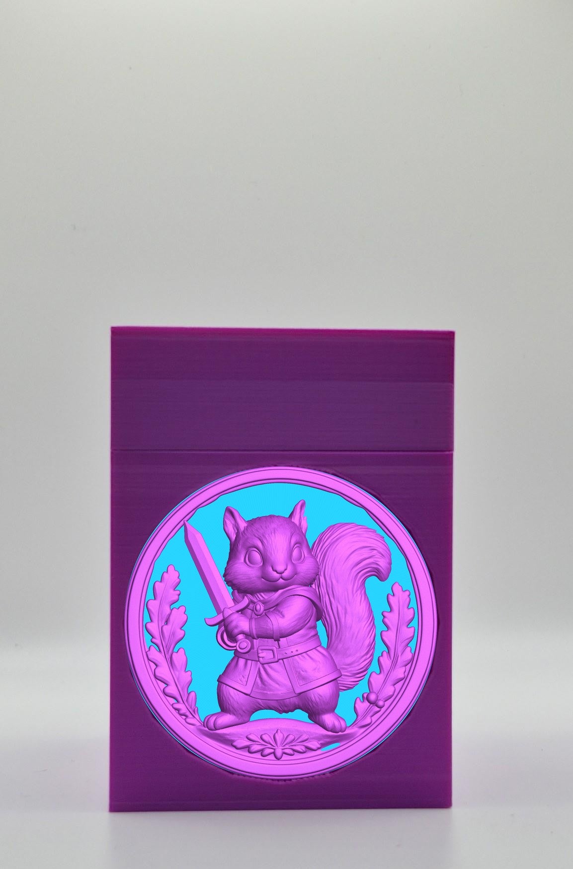 Squirrel Card Box — Purple