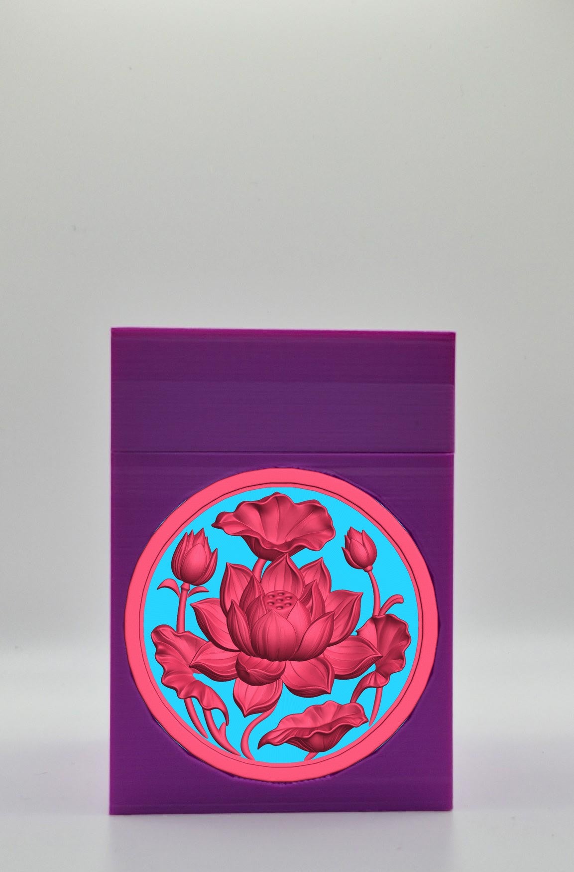 Lotus Card Box — Purple