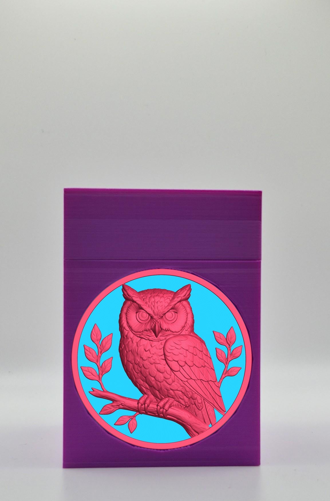 Owl Card Box — Purple