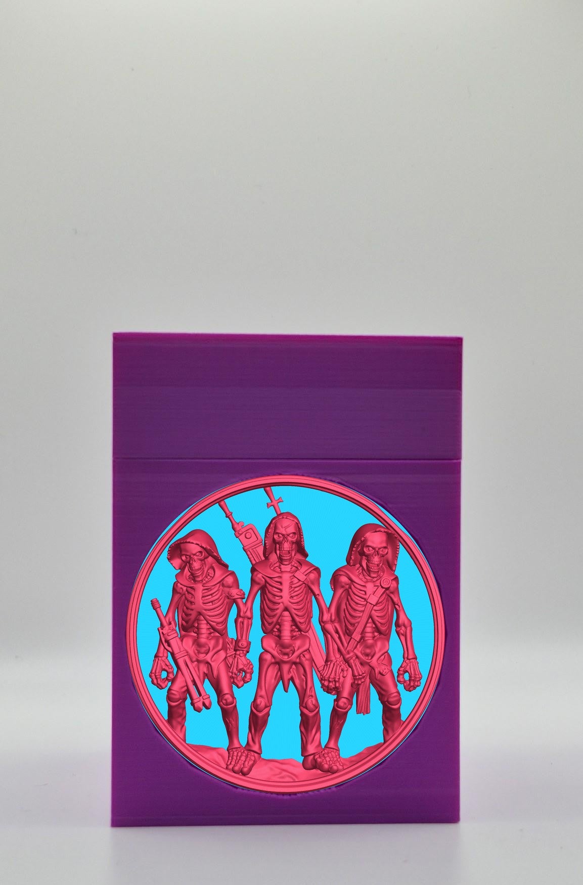 Skeleton Army Card Box — Purple