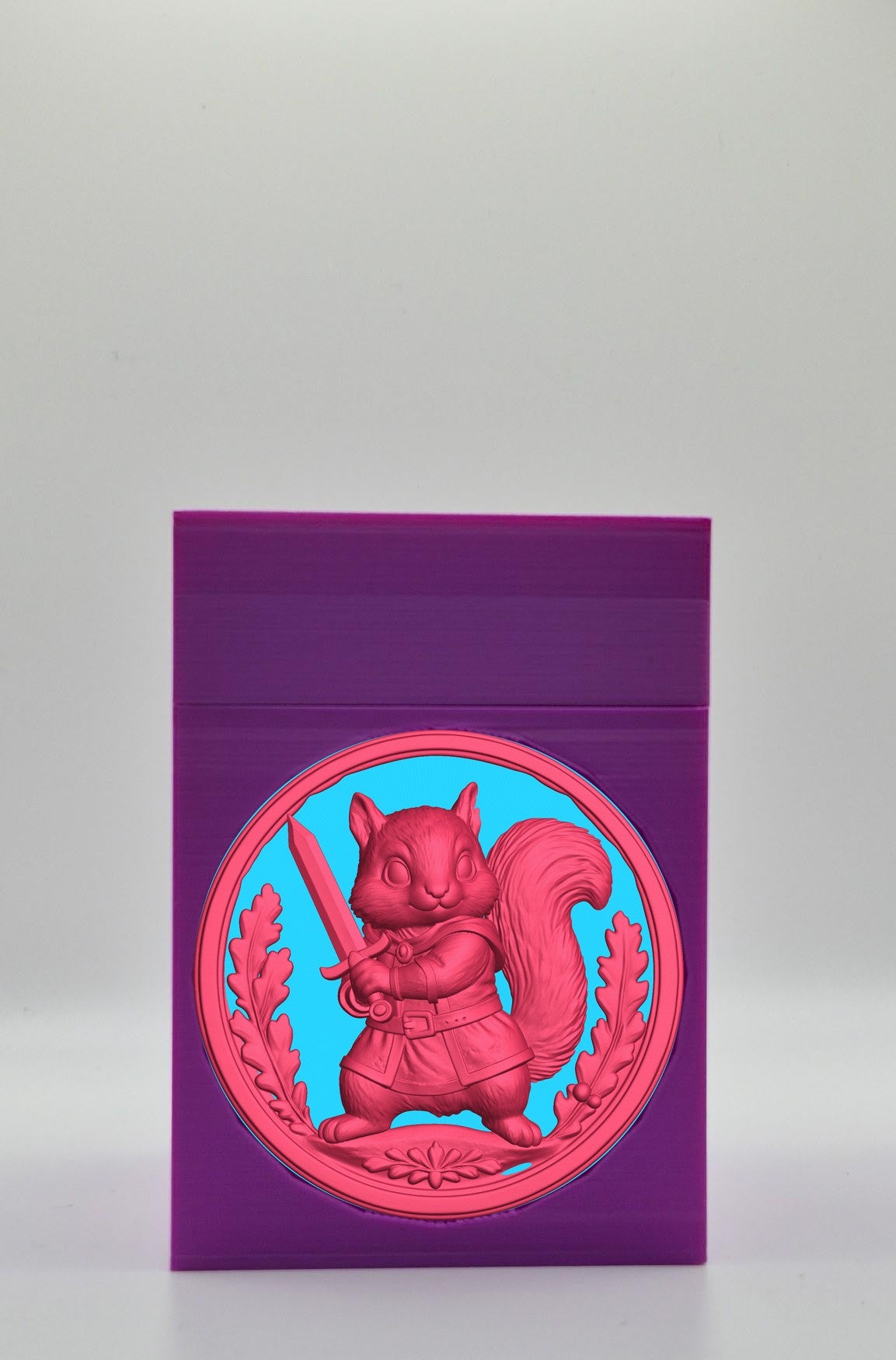 Squirrel Card Box — Purple