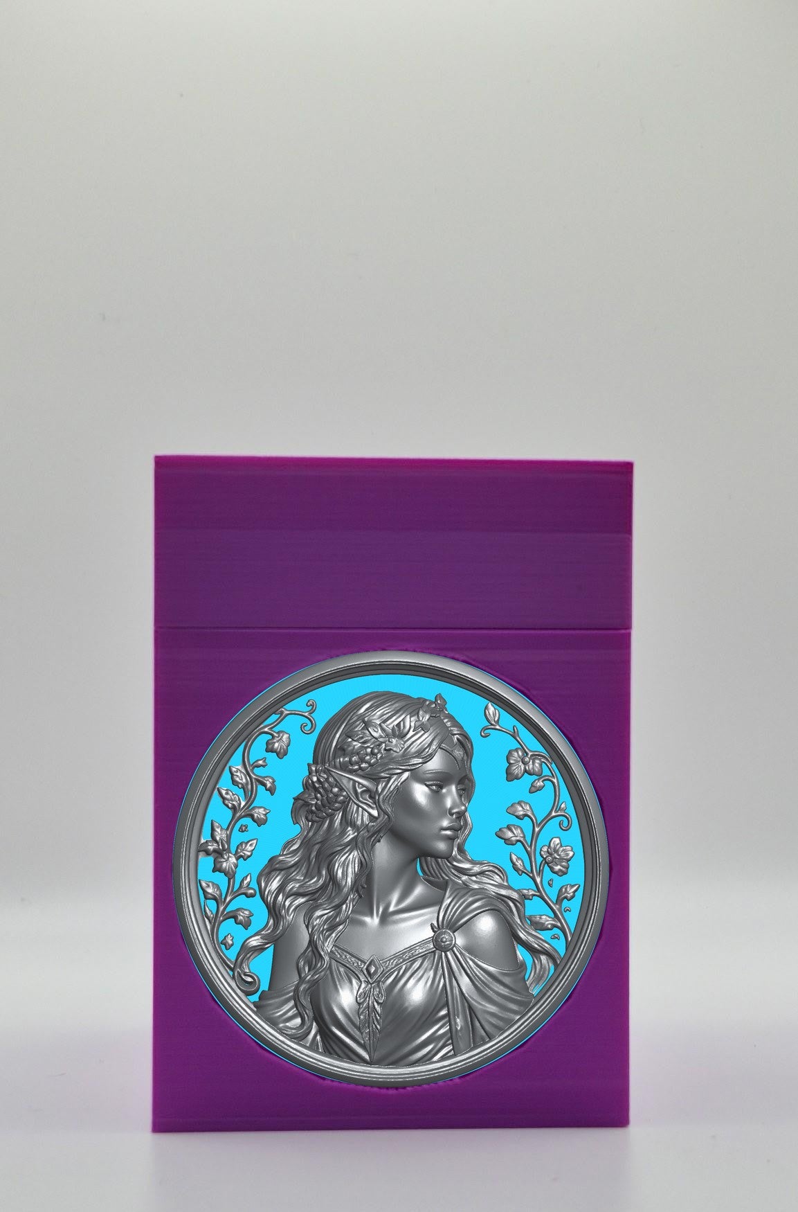 Elf Maiden Card Box — Purple