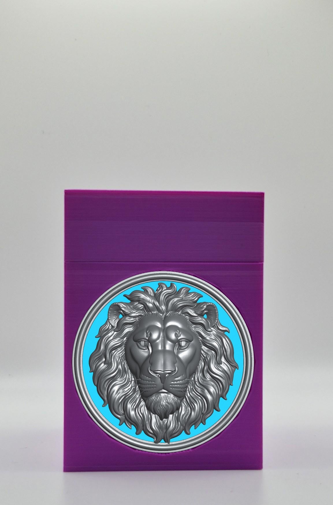 Lion Card Box — Purple