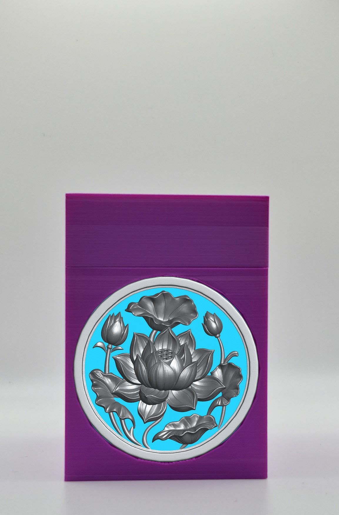 Lotus Card Box — Purple
